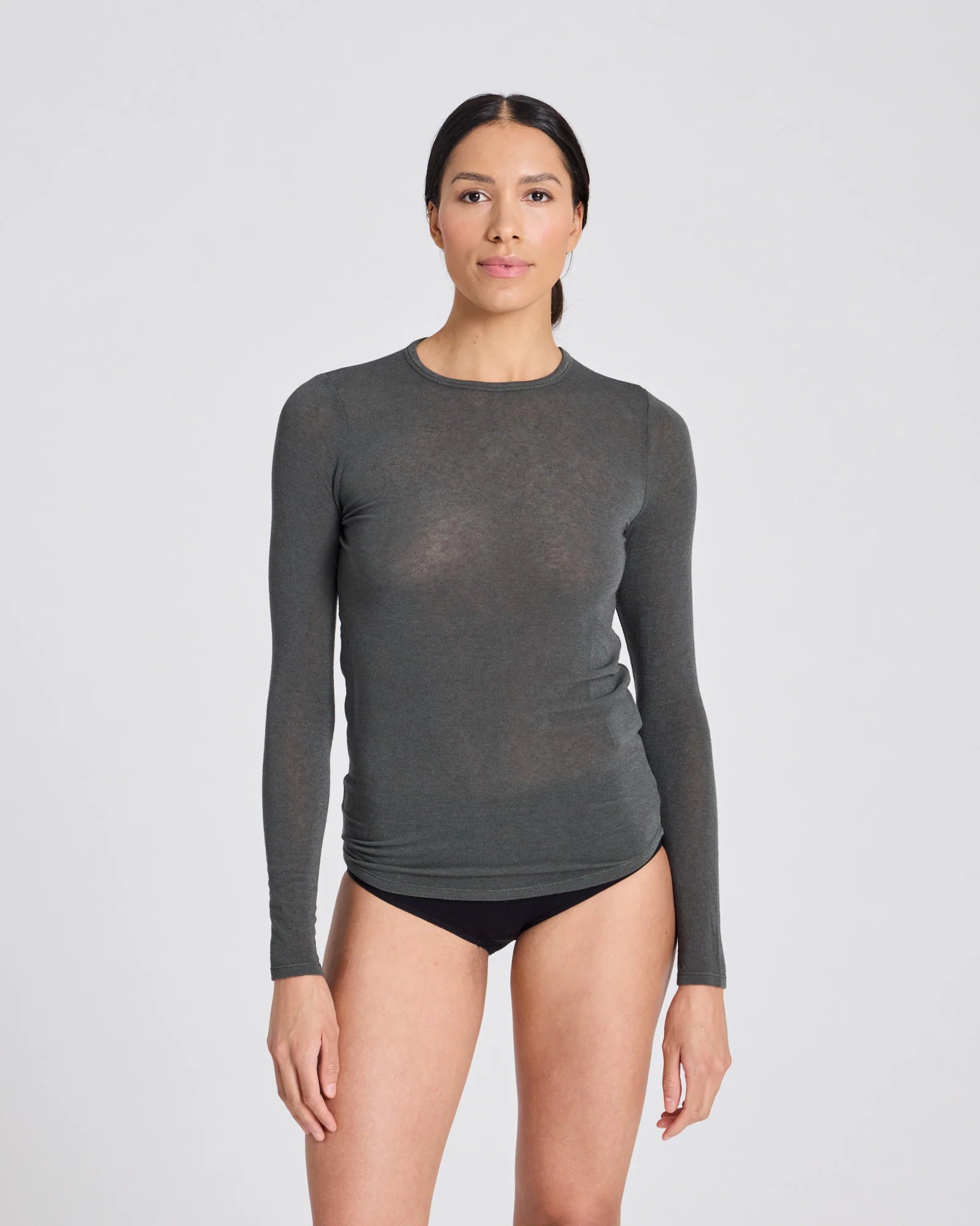Gai+Lisva Thyra LS wool top Beluga
