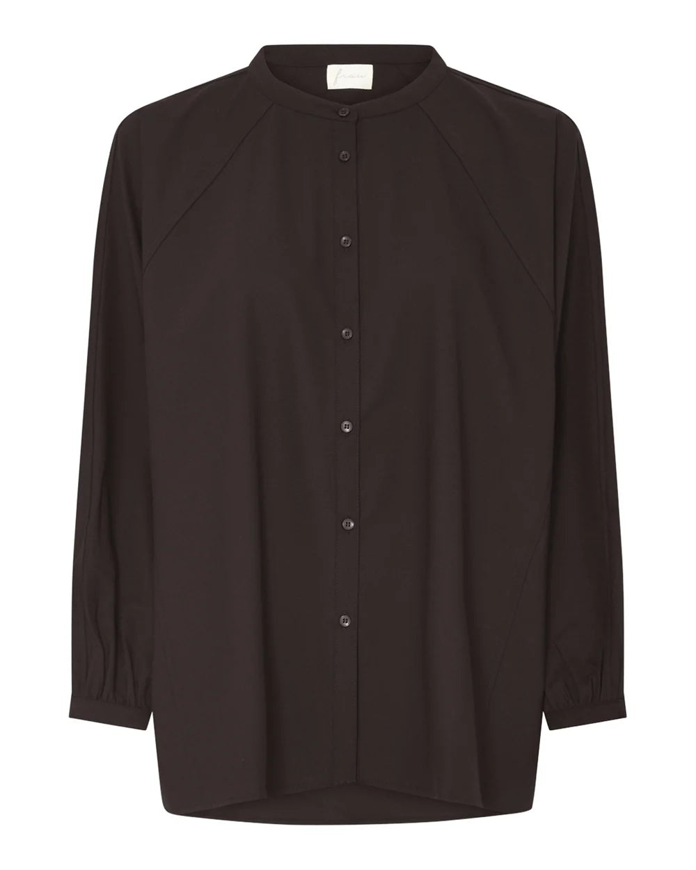 Frau Tokyo light wool shirt Chocolate torte