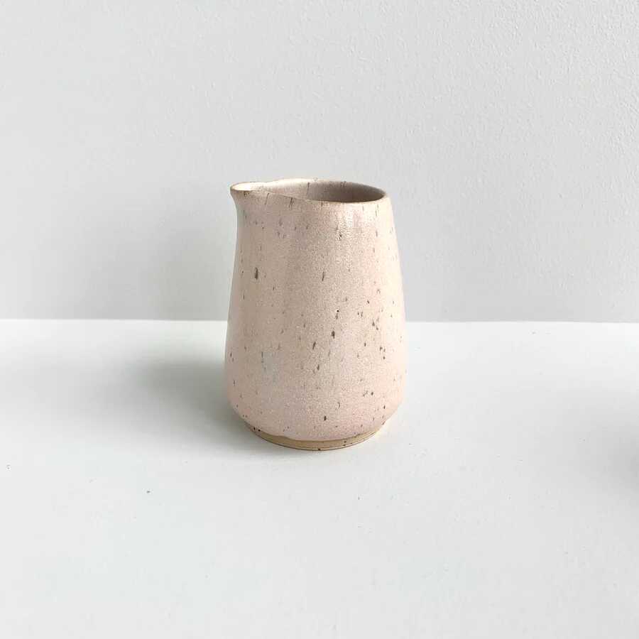 Bornholms Keramikfabrik cream jug old rose