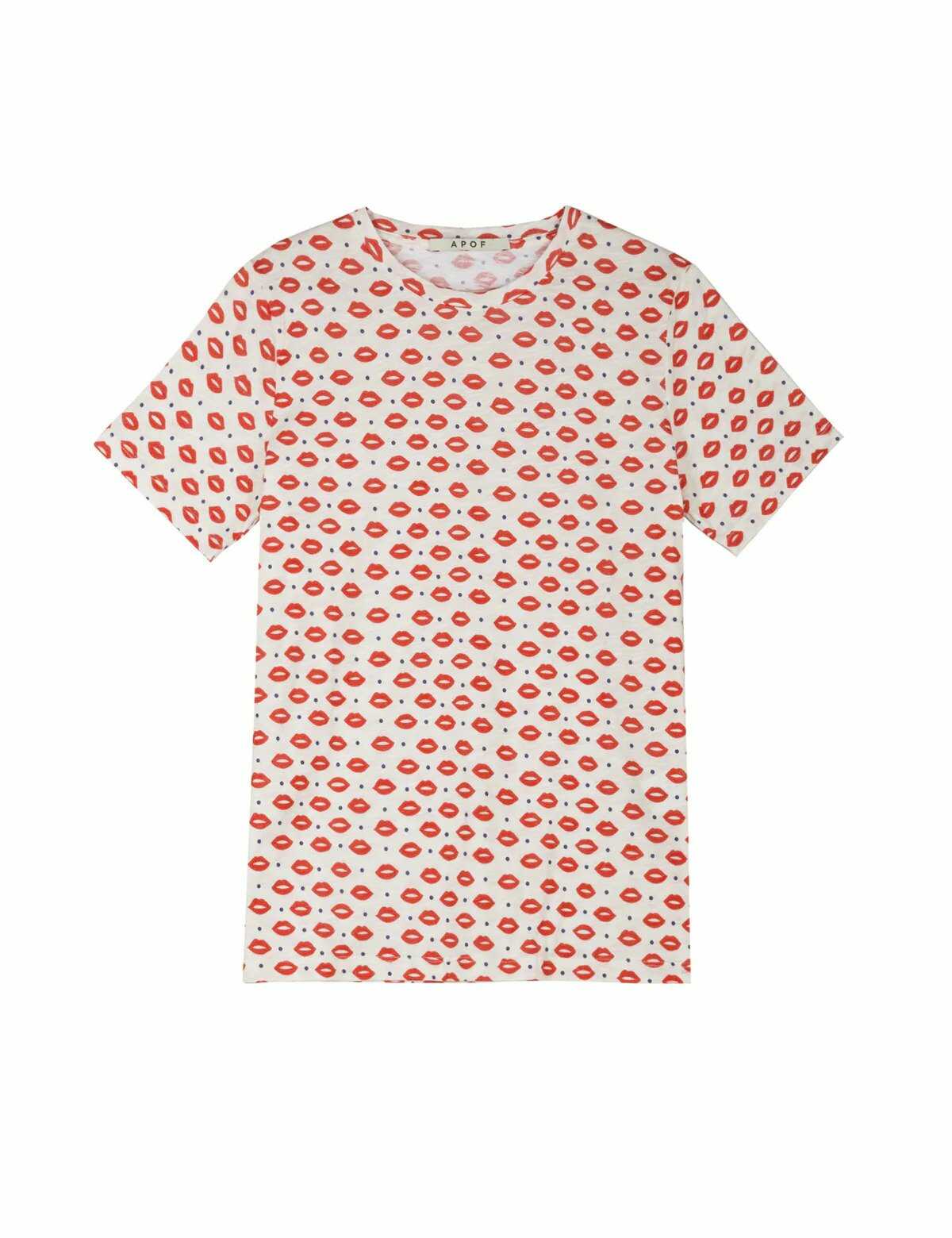 APOF Cia t-shirt red kiss