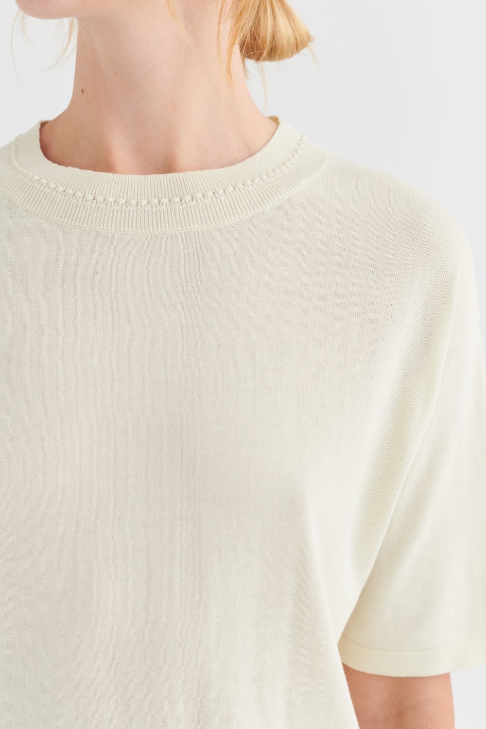 FUB High twist Box Tee ecru