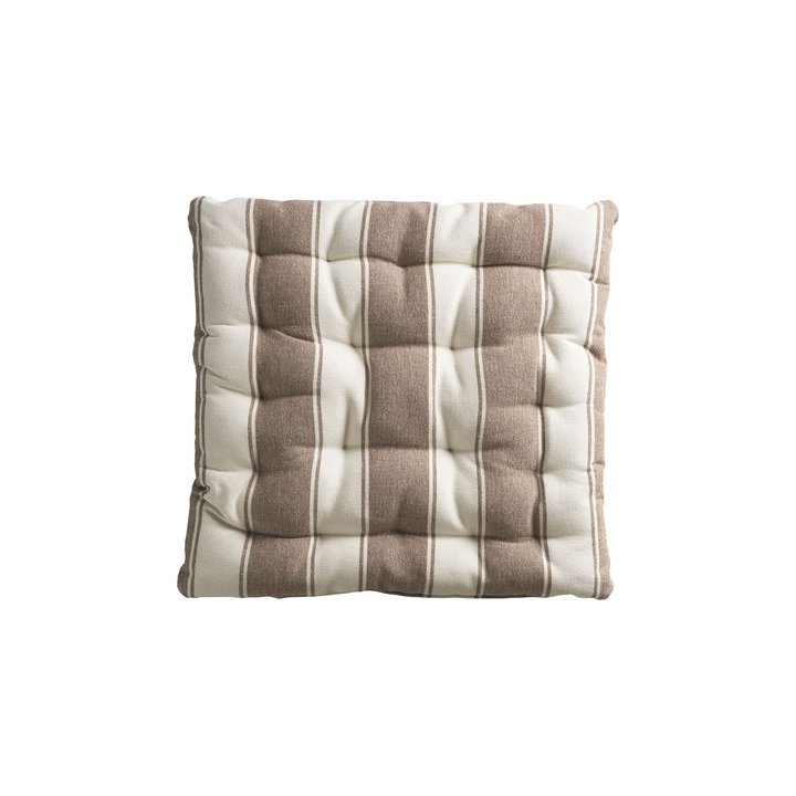 Tine K Home hynde stribet brun 45 x 45