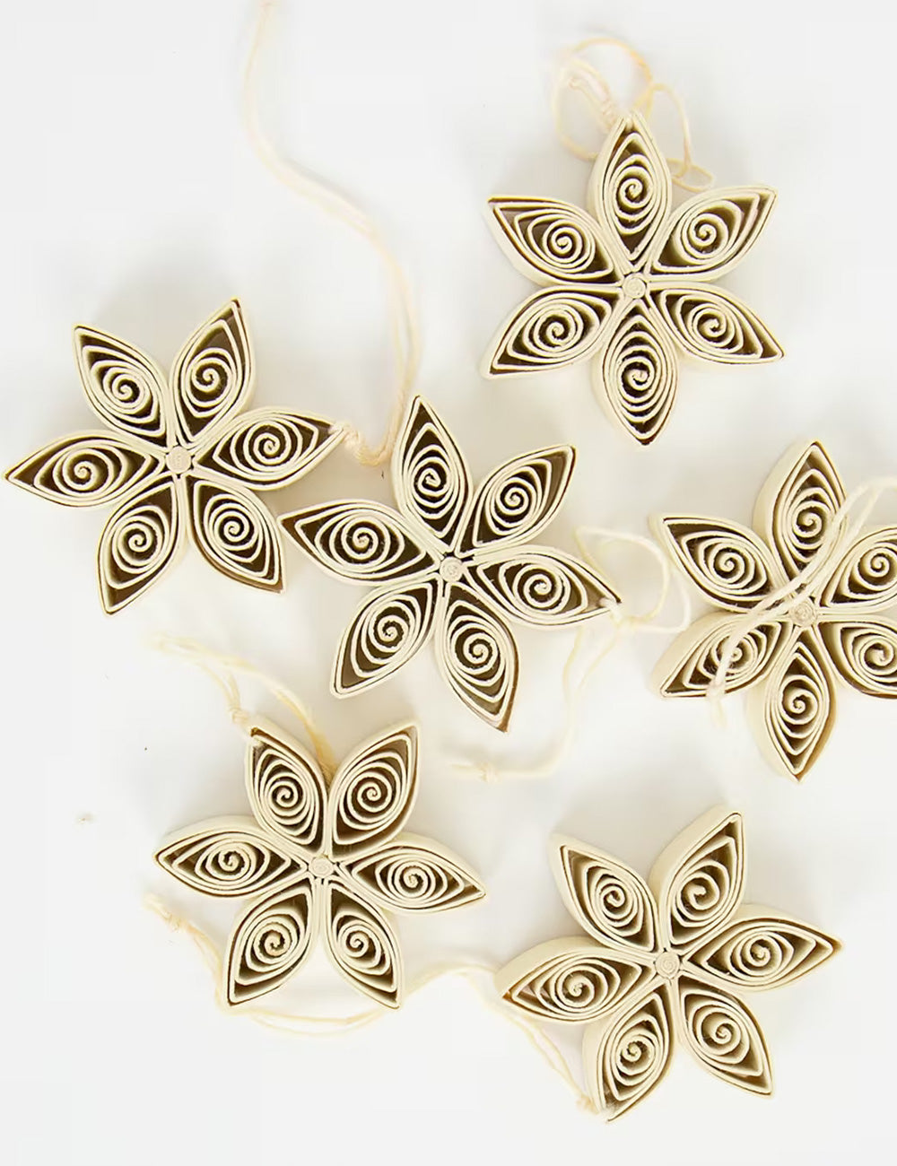 julestjerne 6-stk quilled