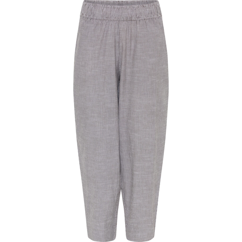Oslo Frau ankle pant coffee quartz stripe