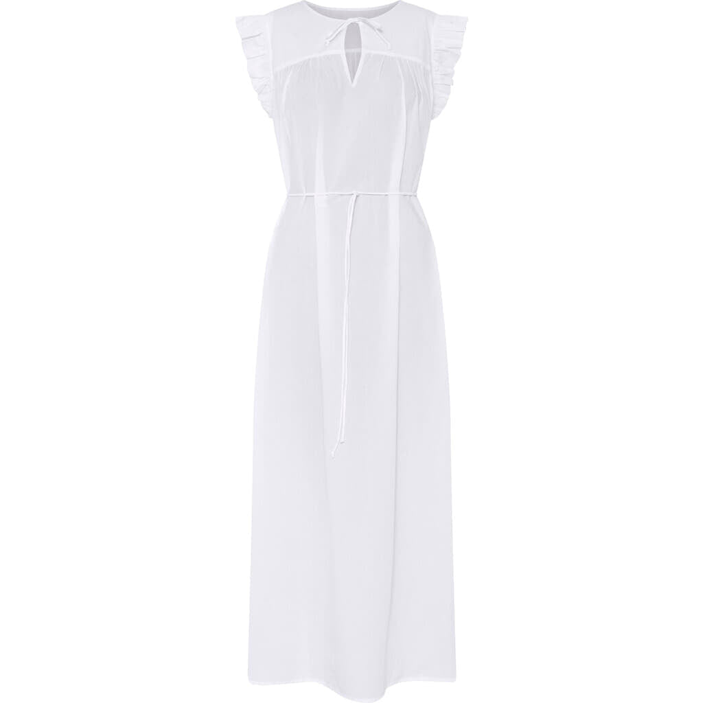 Stockholm long dress bright white