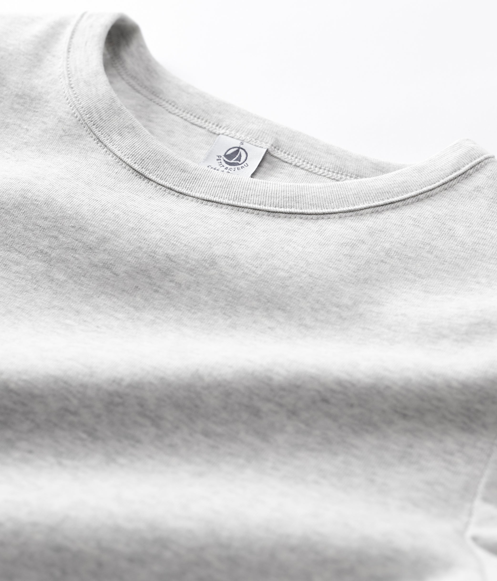 Petit Bateau SS lysgrå melange