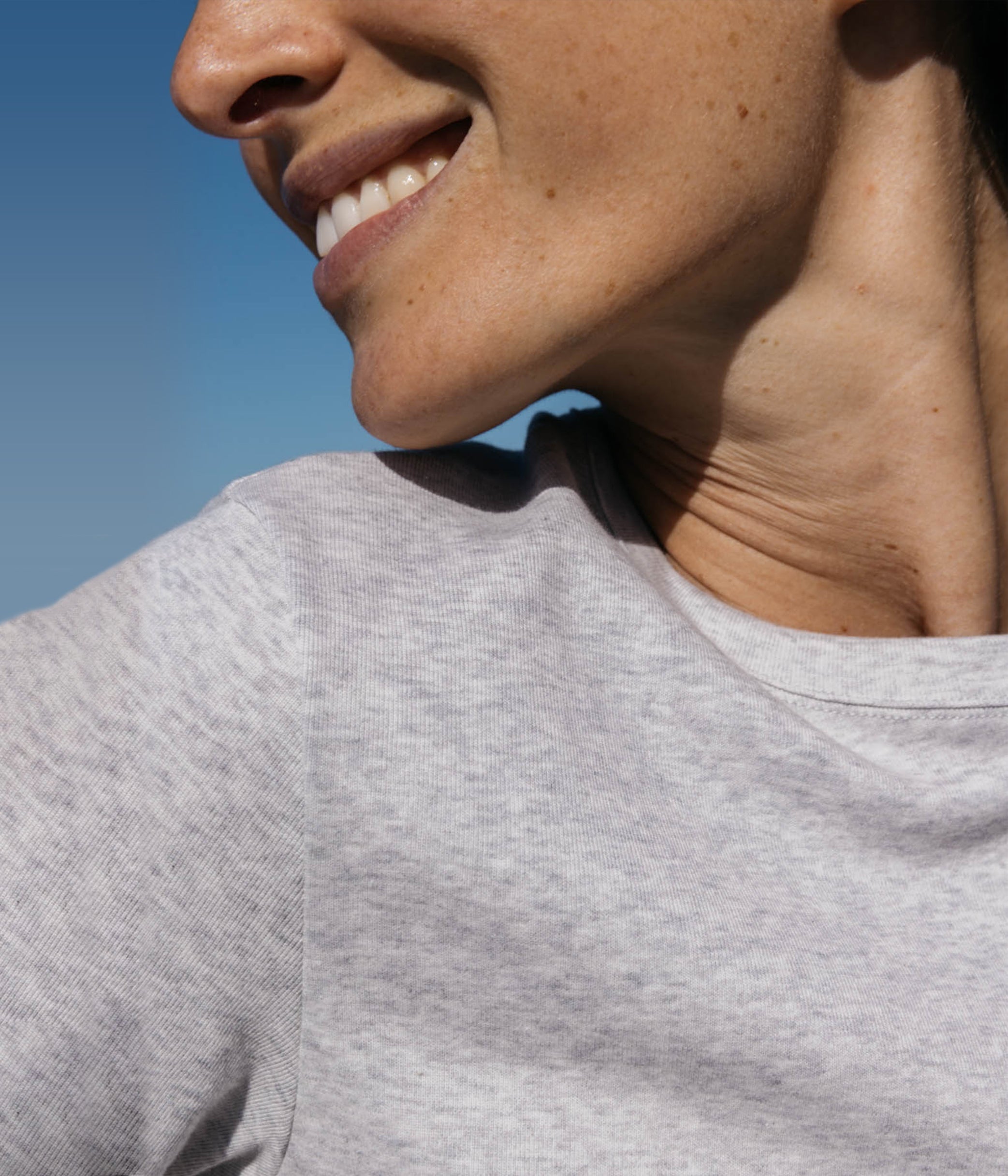 Petit Bateau SS lysgrå melange