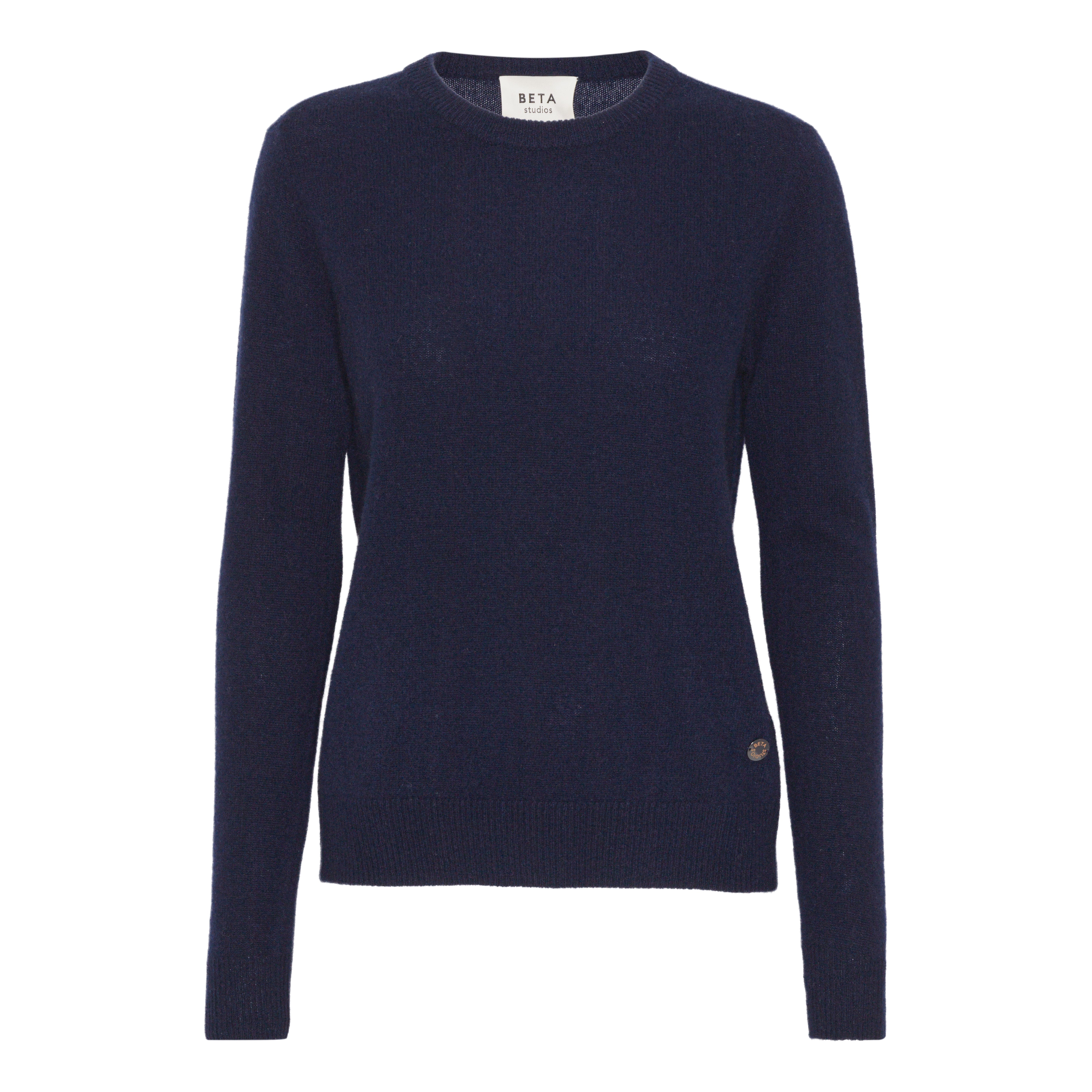 Beta Studios Abbie O-neck Basic cashmere Navy