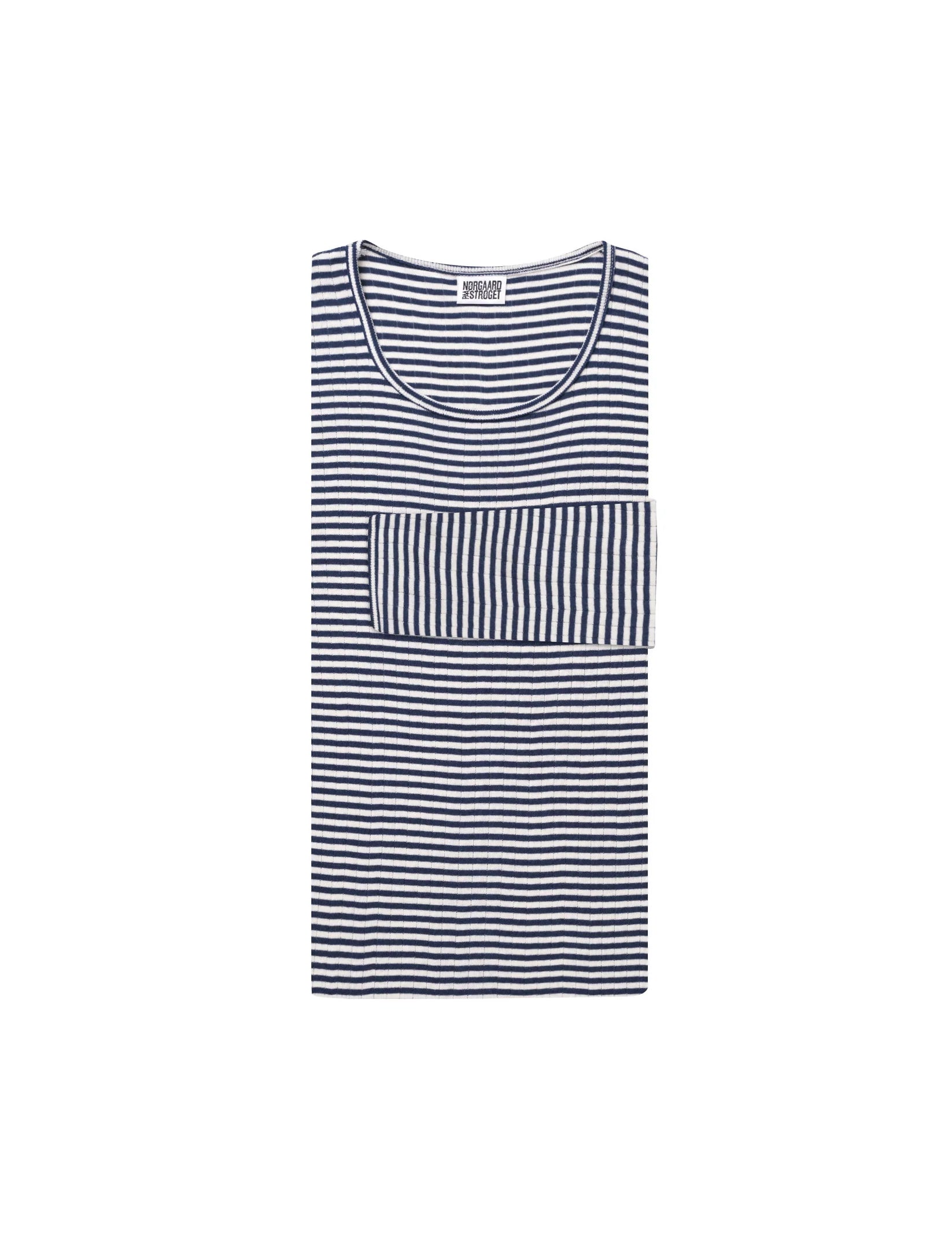 Nørgaard på Strøget 101 fine stripe marine/ecru