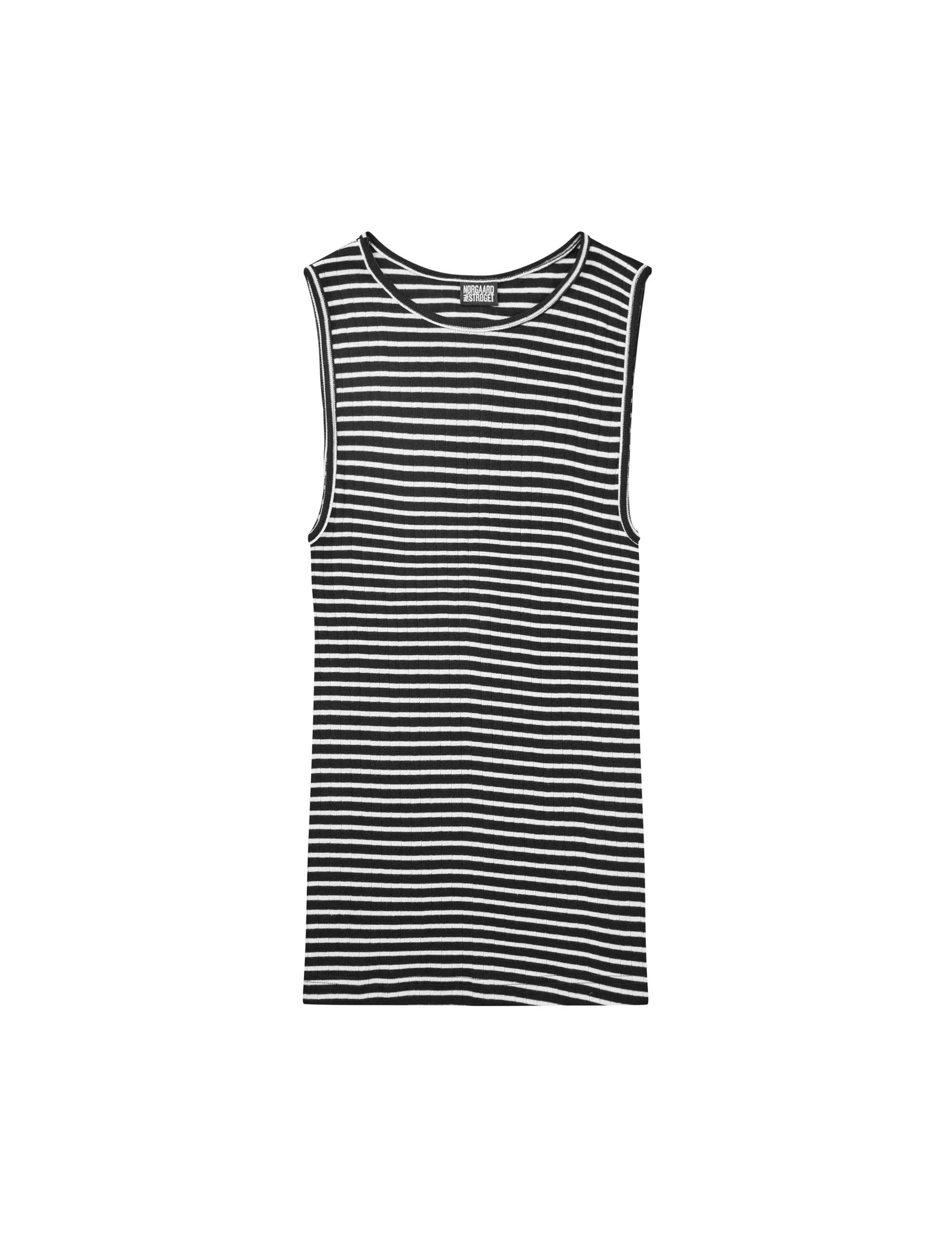 NPS Tank Top NPS Stripe sort/ecru