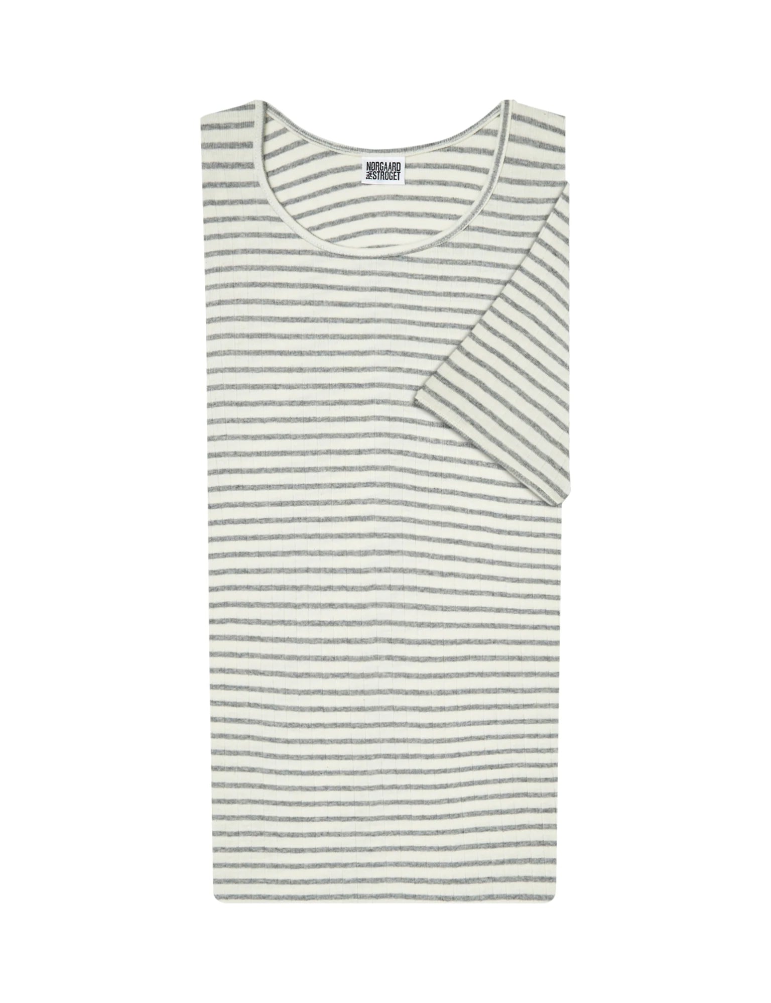 Nørgaard på Strøget 101 SS NPS stripe ecru/light grey