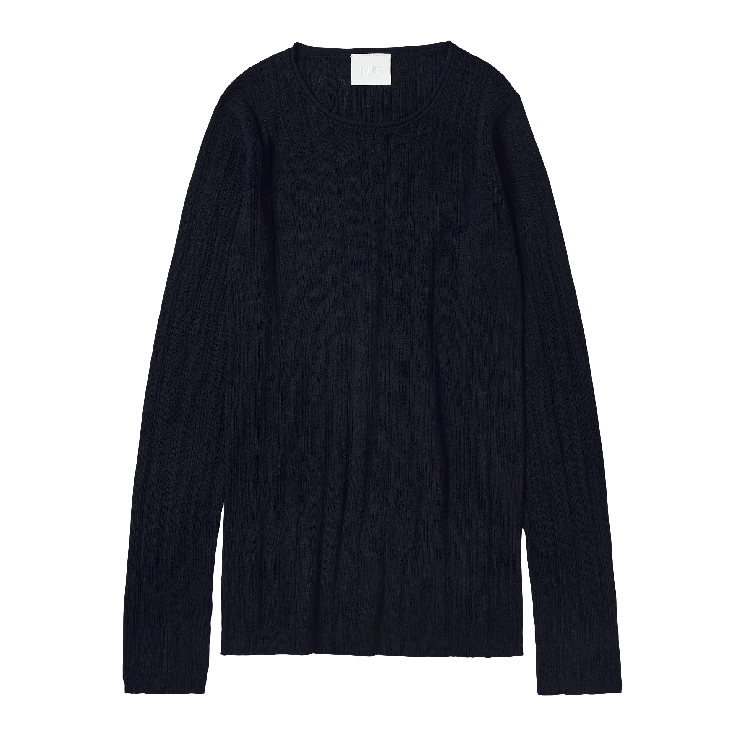 Fub Rib blouse dark navy