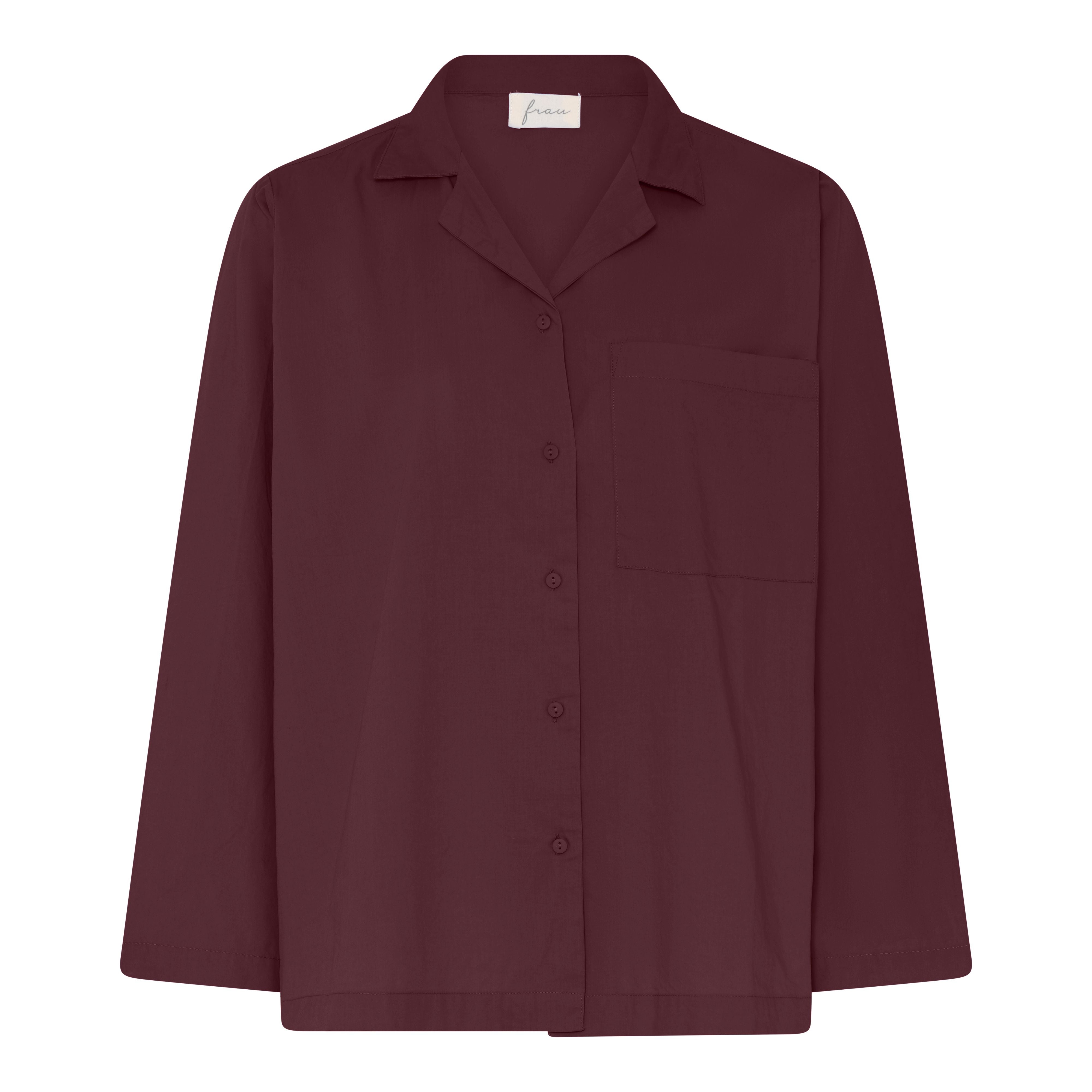 Frau Seattle ls shirt Red Mahogany