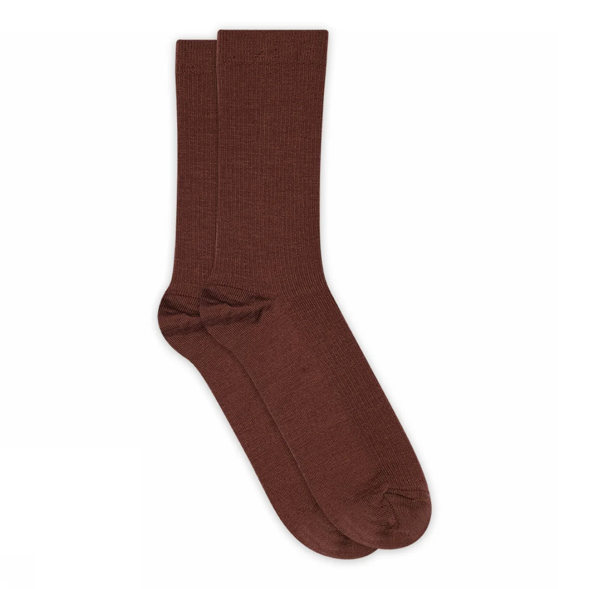 MP Fine wool rib socks Hot Chocolate