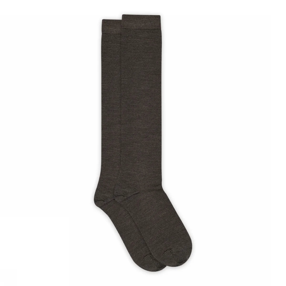 MP Wool/cotton knee socks Dark brown