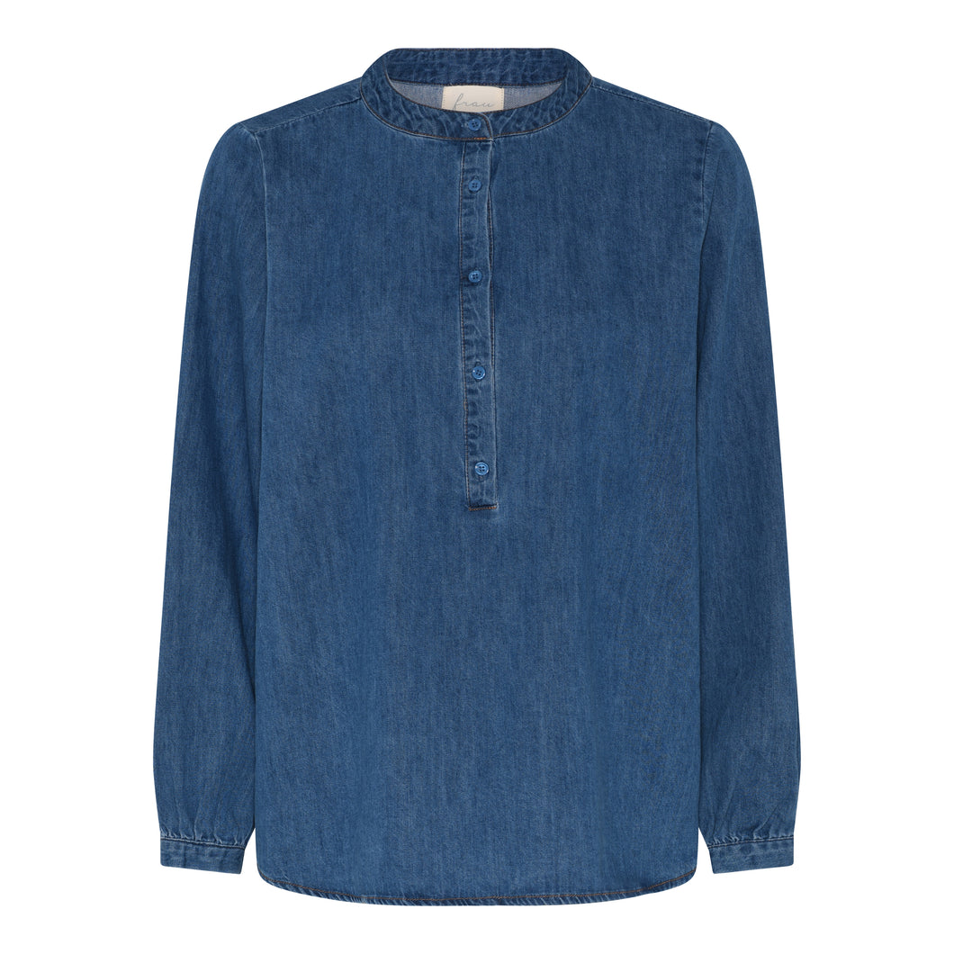 Frau medium blue denim Madrid ls shirt