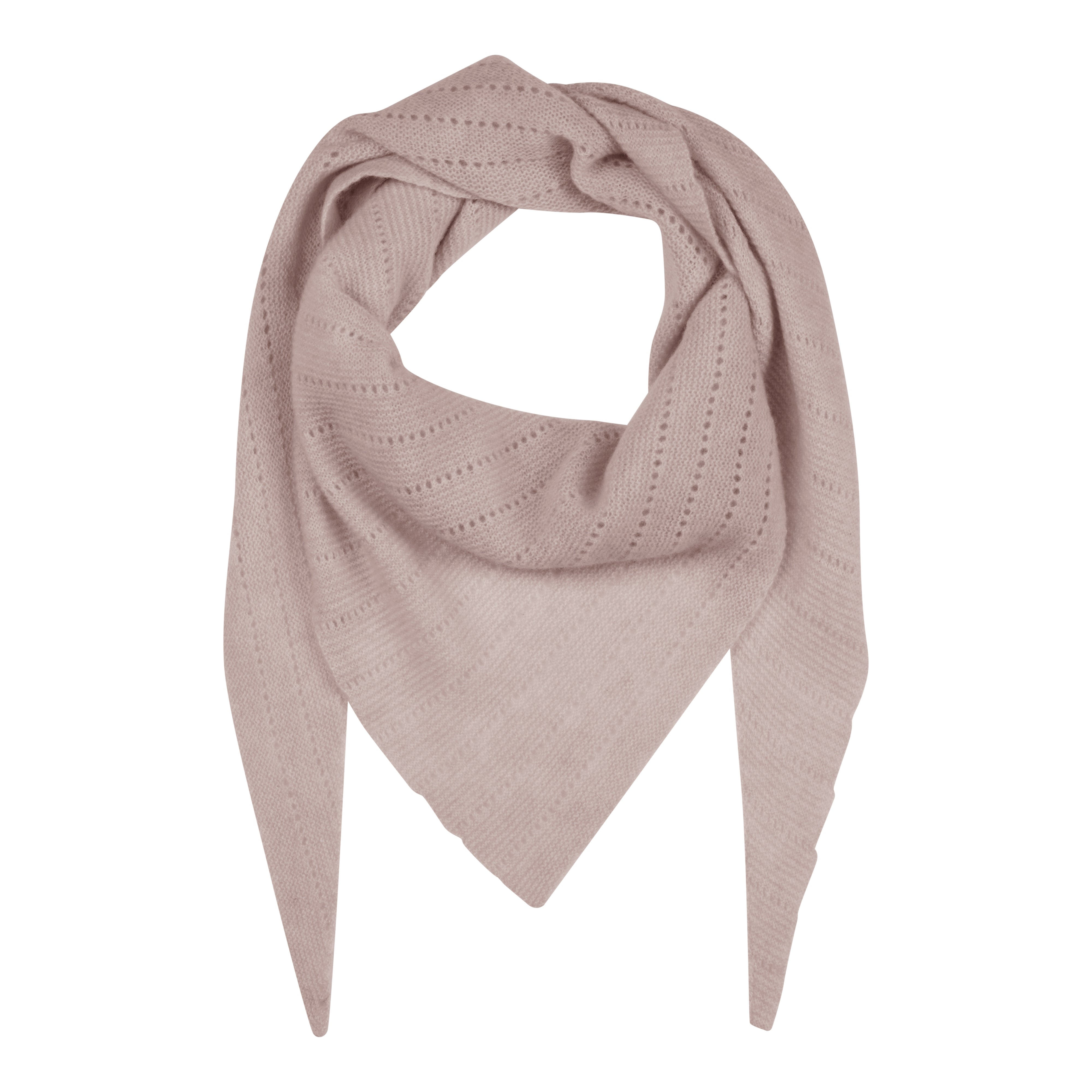 Frau Doha cashmere scarf large rose dust