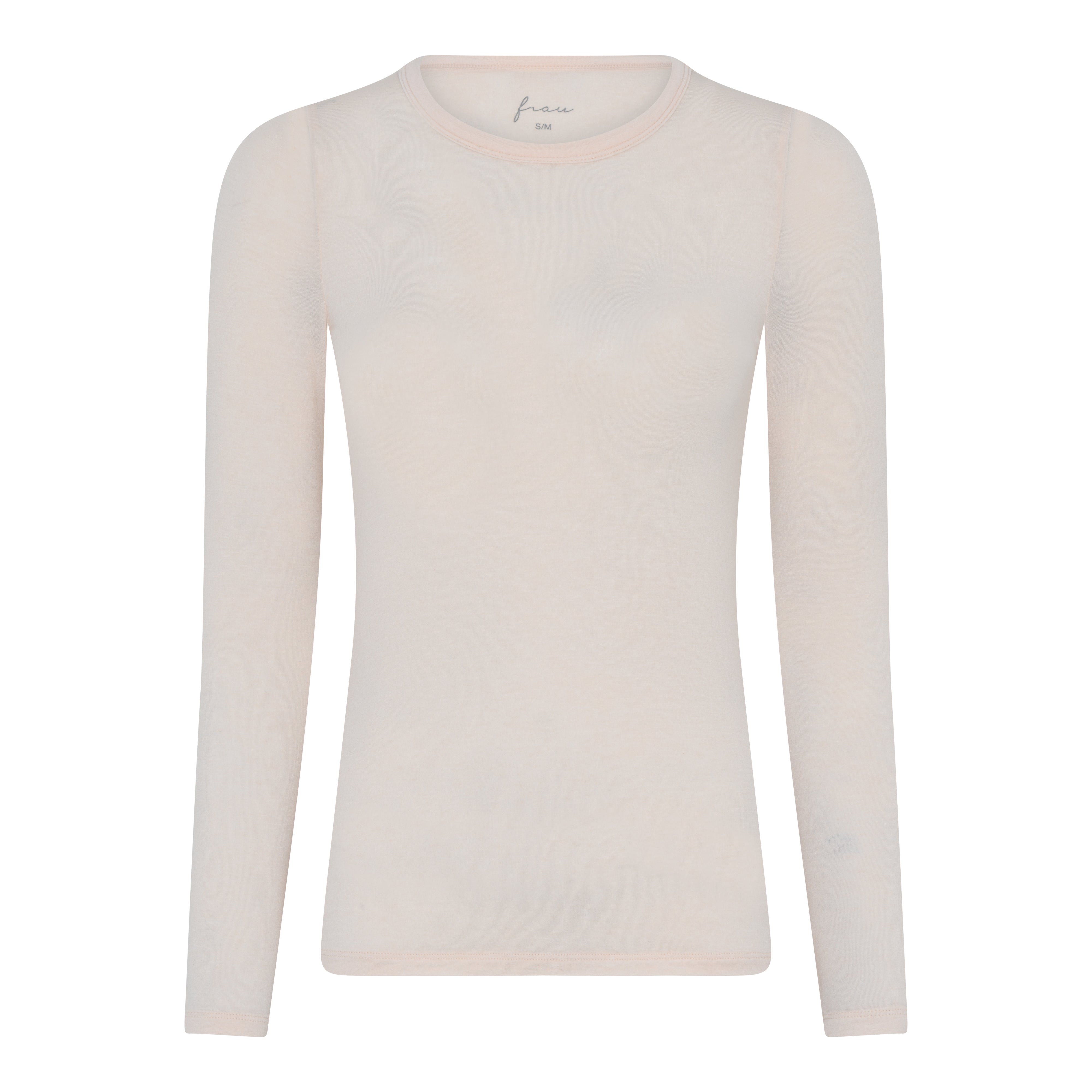 Frau Lucca cashmere ls O-neck top Soft pink