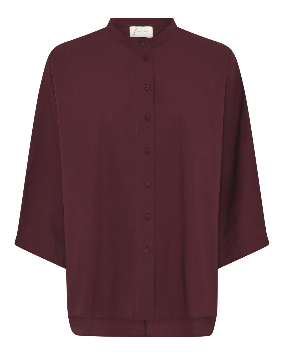 Frau Seoul short shirt Red Mahogany