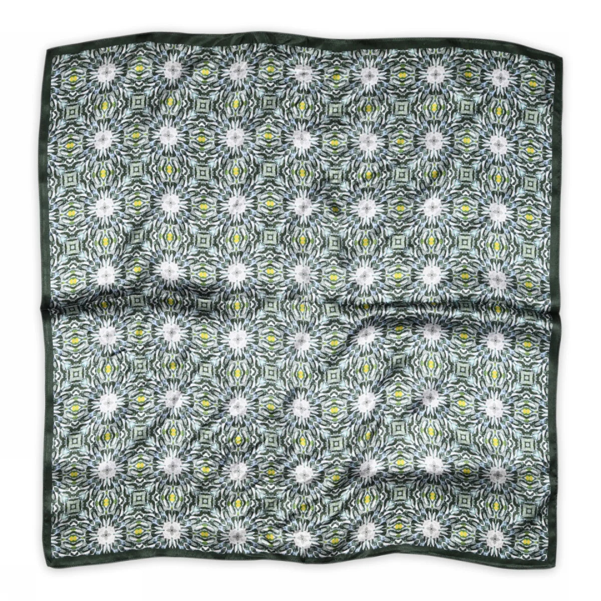 Sneaky fox Vivienne silk scarf Deep forest