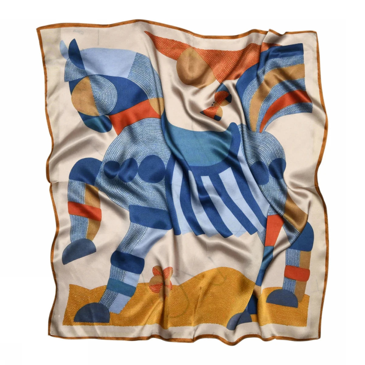 Sneaky fox Dakota silk scarf Golden Nugget