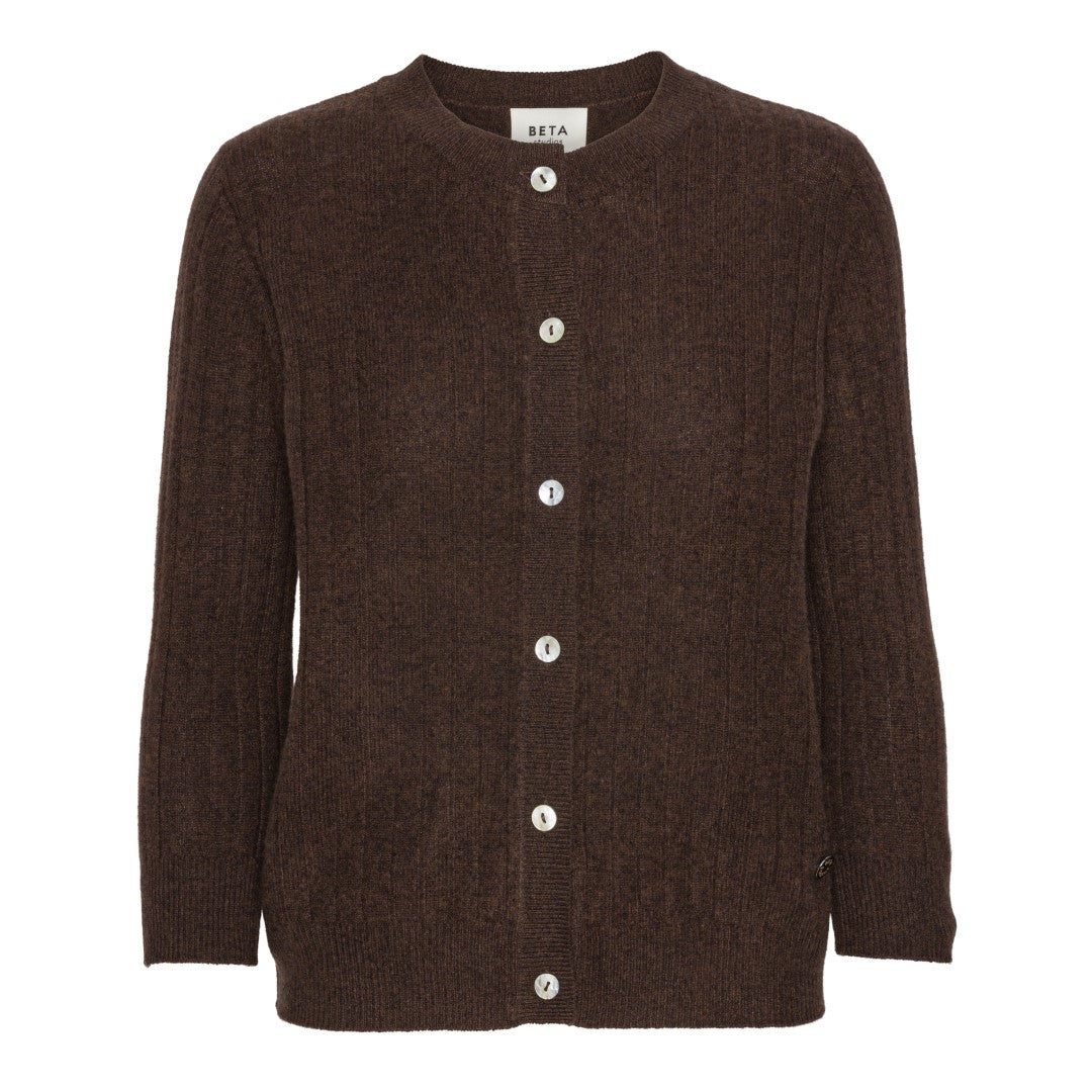 Beta Studios Lia Lady cardigan Coffee brown