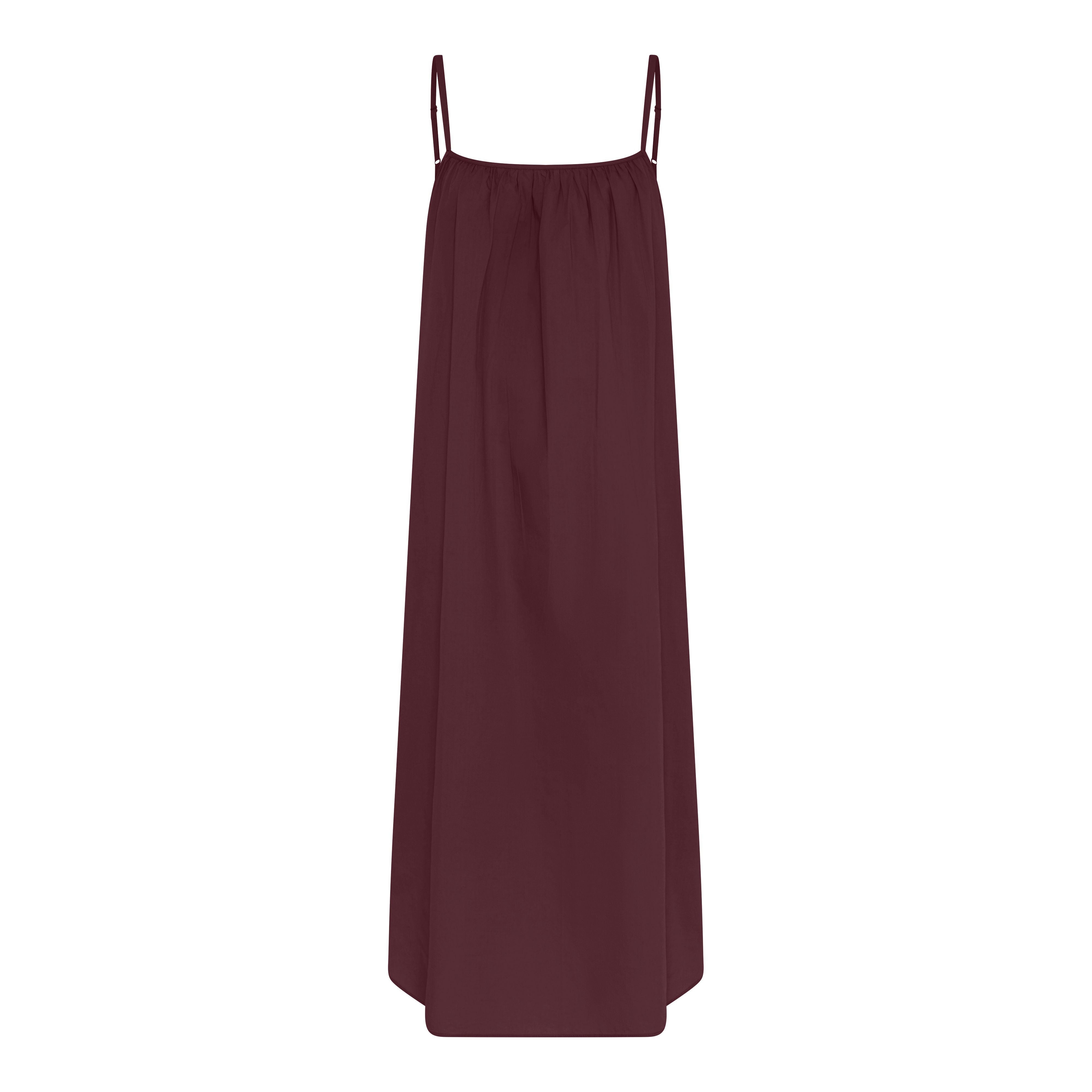 Frau Vancouver sl long dress Red mahogany