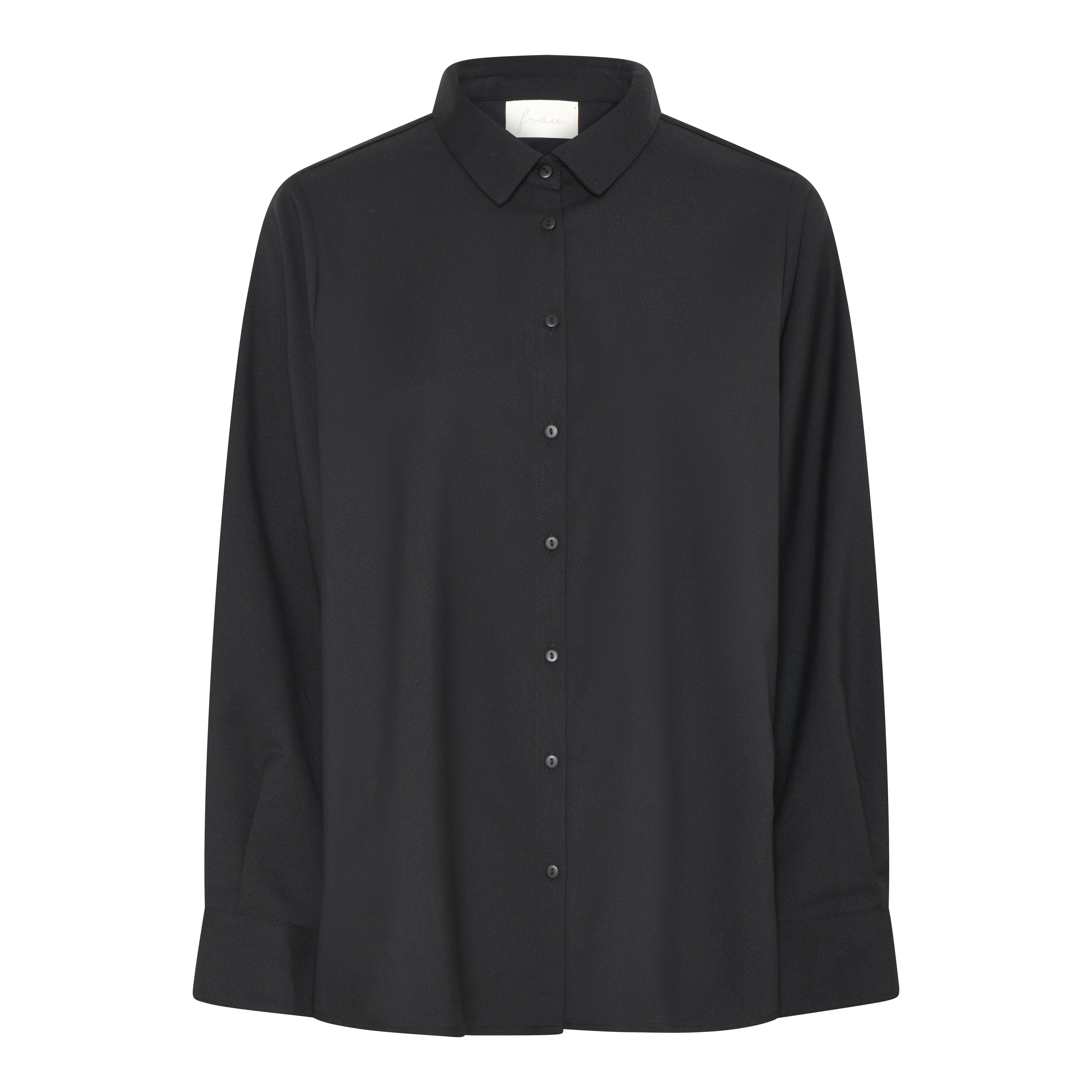 Frau Dhaka elegant shirt sort