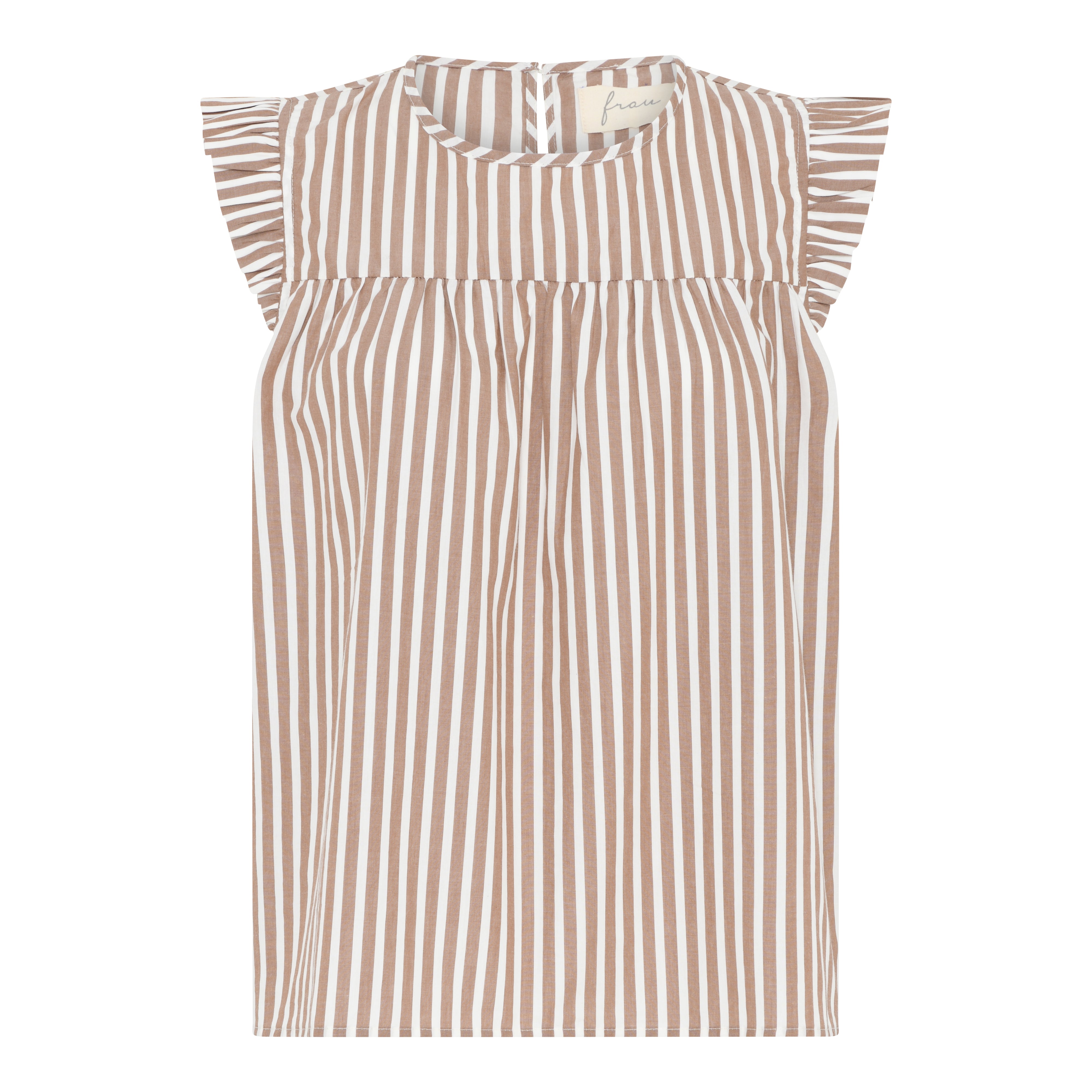 Frau Stockholm top BC Coffee wide stripe