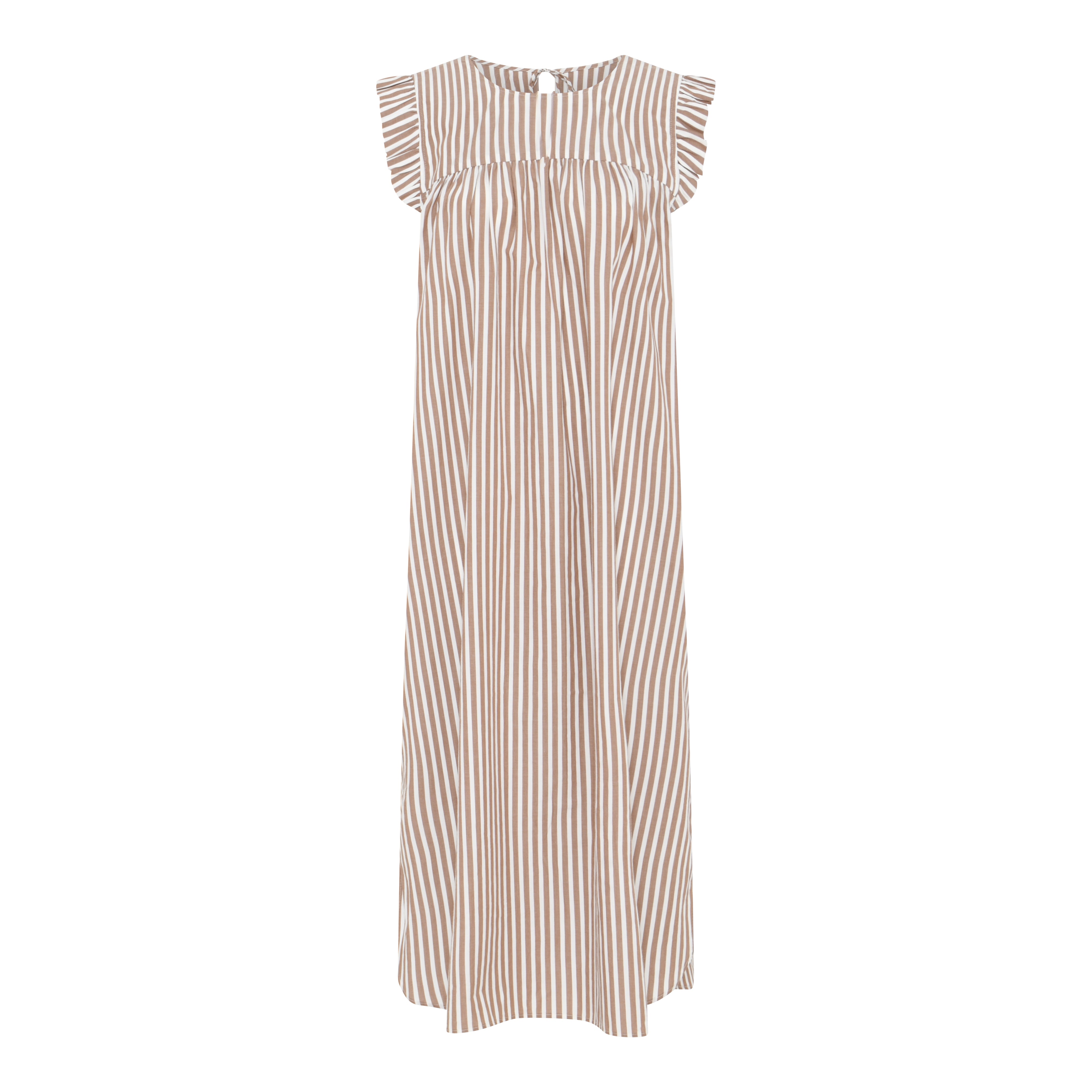 Frau Stockholm dress BC Coffee wide stripe