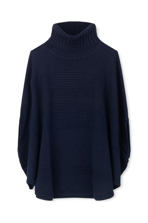 Sibin Linnebjerg SIFF poncho navy