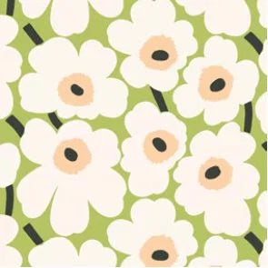 Marimekko kaffeservietter Mini Unikko light green