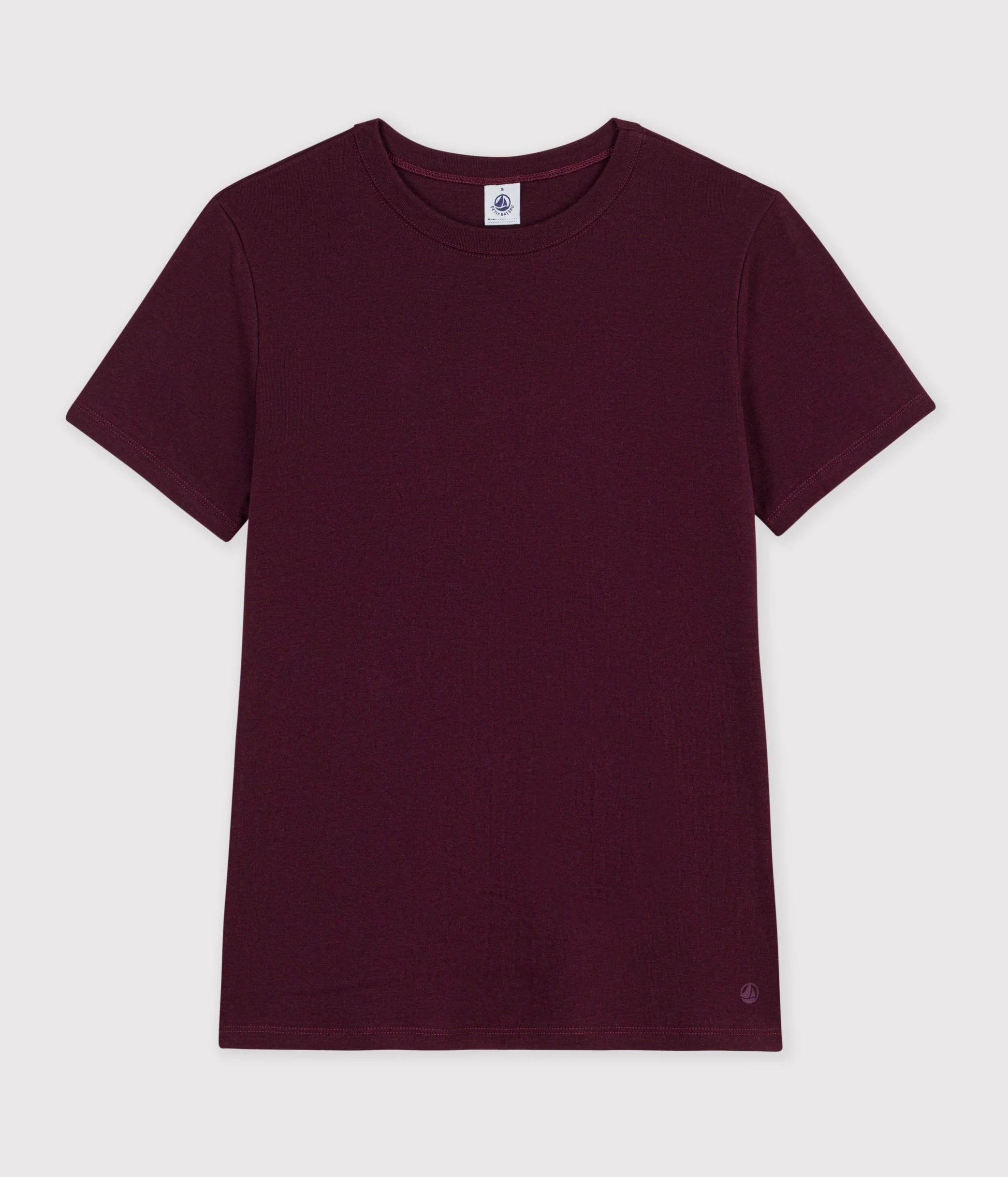 Petit Bateau SS tee Bordeaux