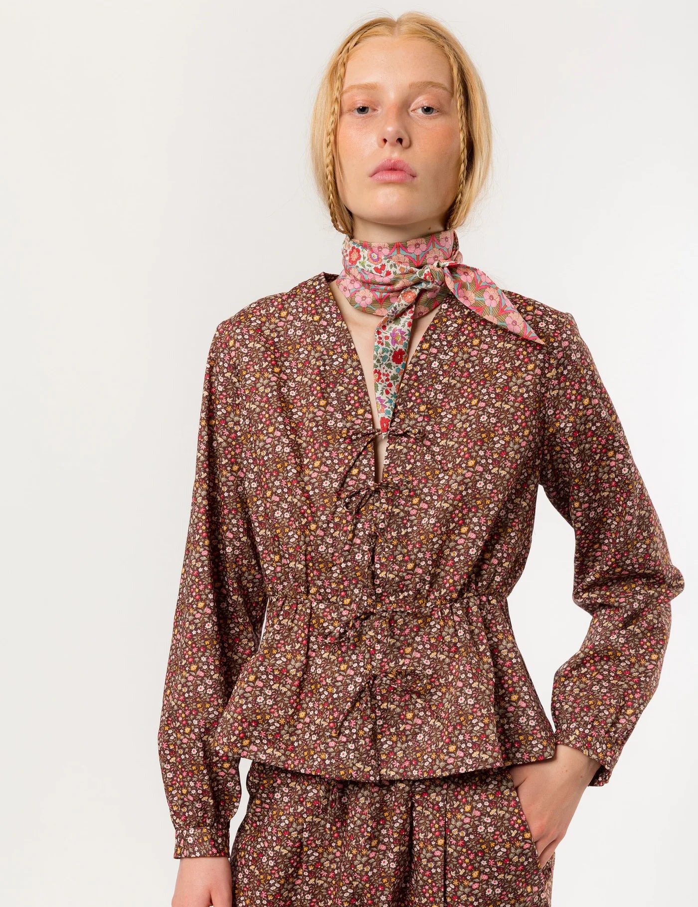 APOF Ninka shirt Antheia brown