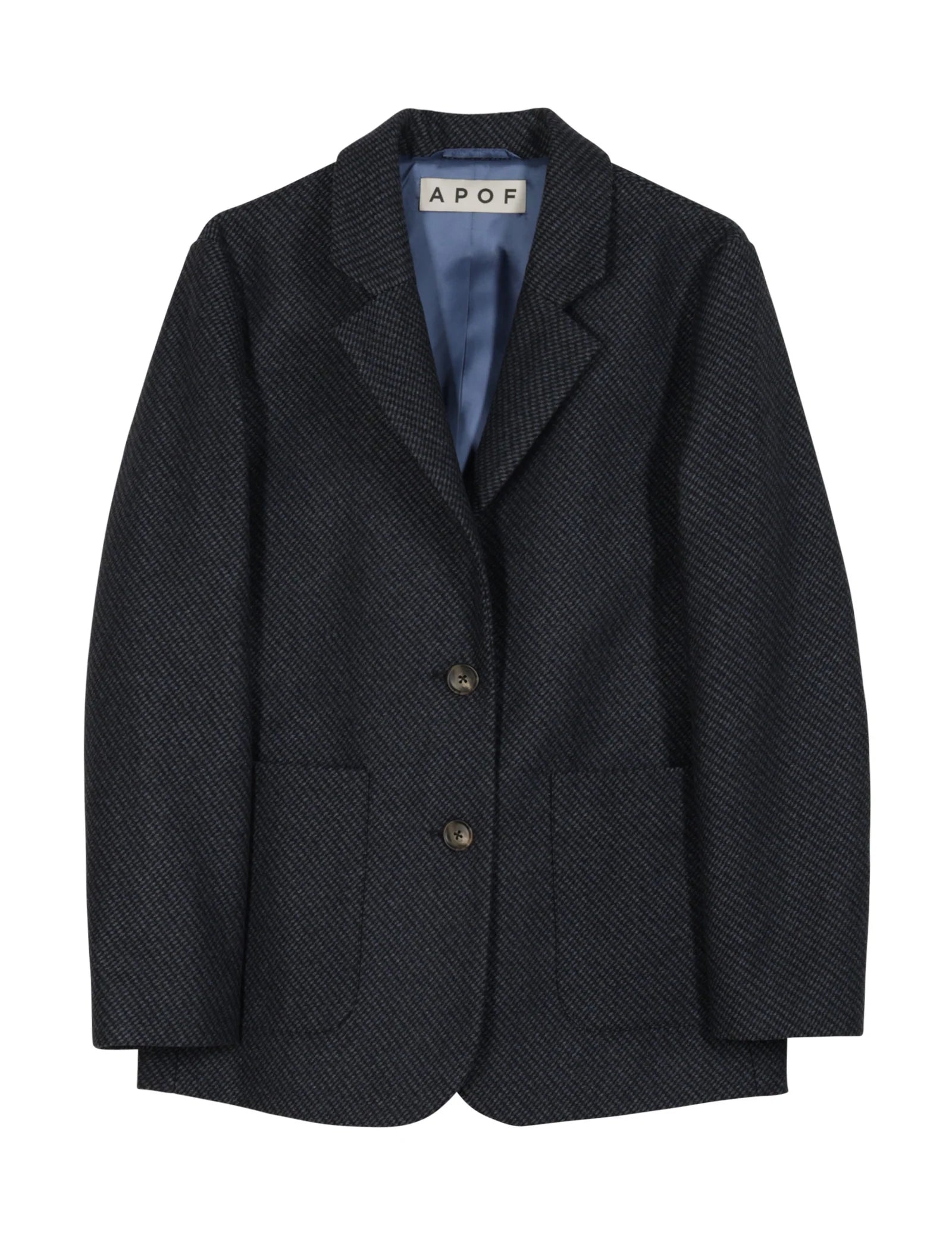 APOF Ragnhild jacket Tweed Blue