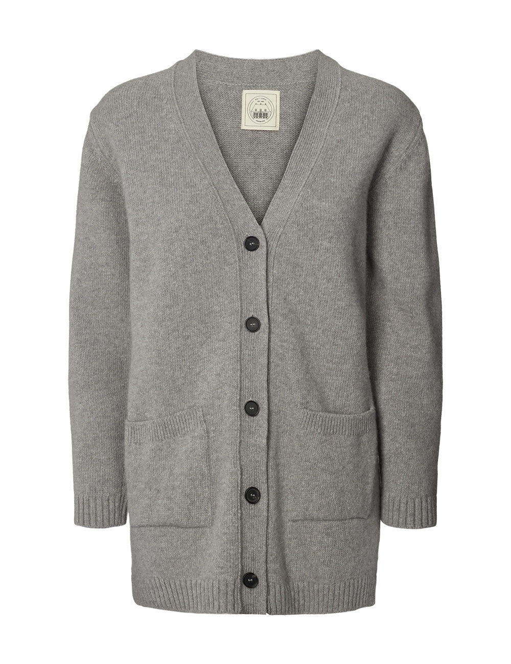 Gai+Lisva Alba lambswool cardigan Grey melange