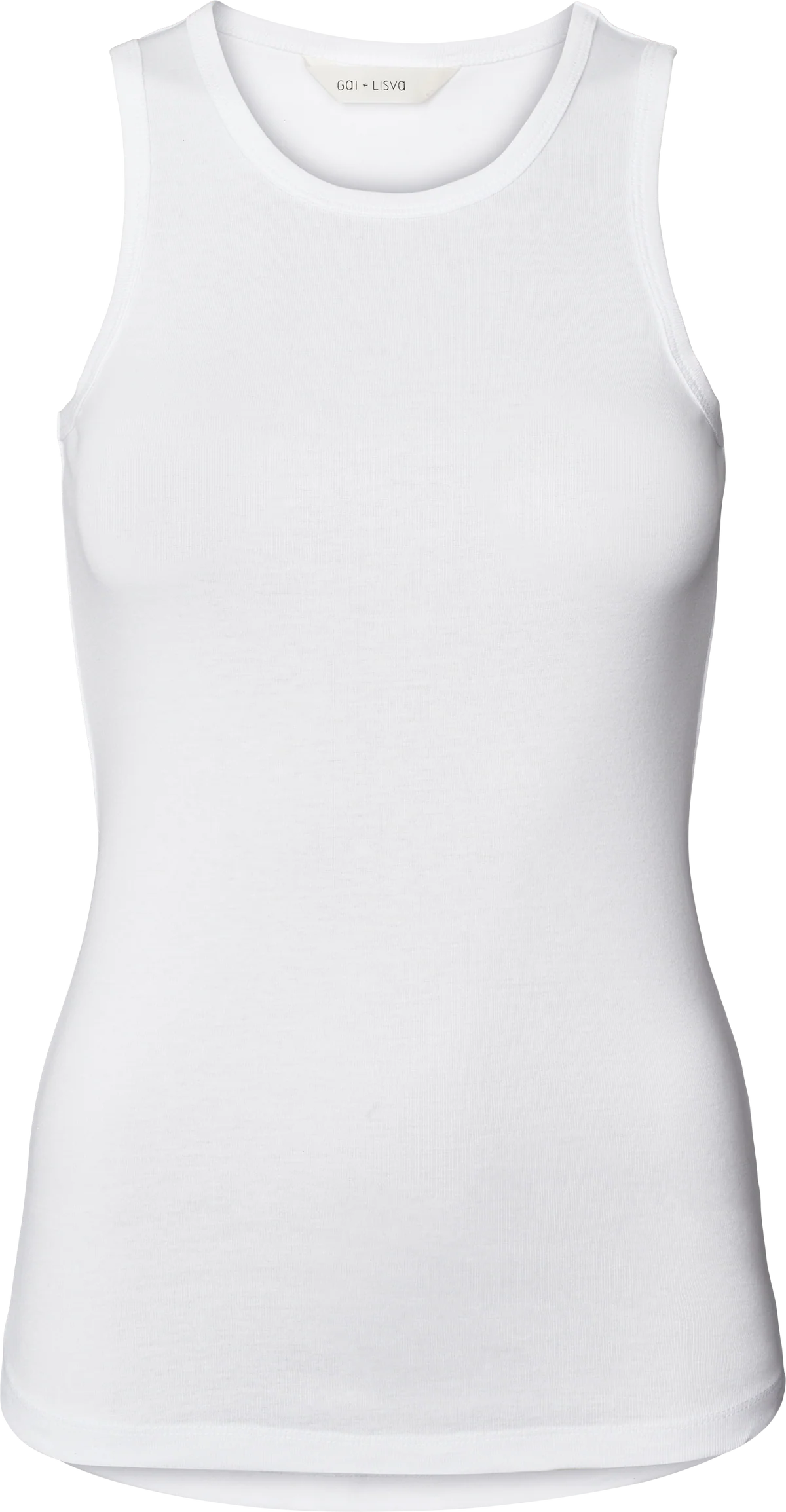 Gai + Lisva Alberte cotton 1x1 rib top hvid