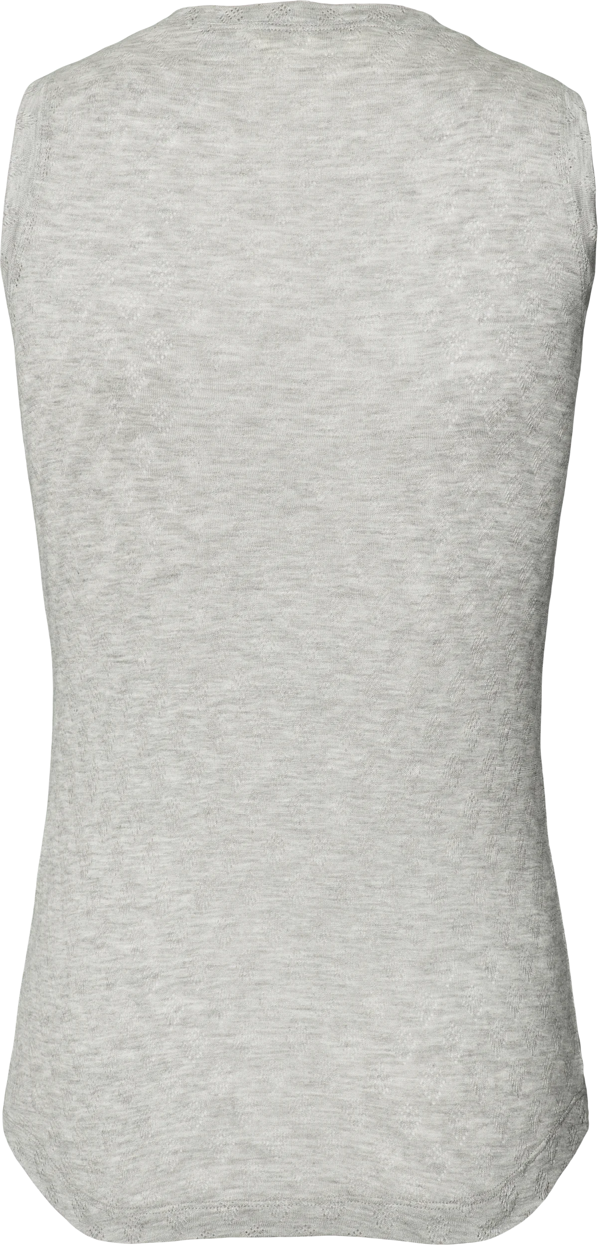 Gai+Lisva Alberte S'less silk top Light grey melange