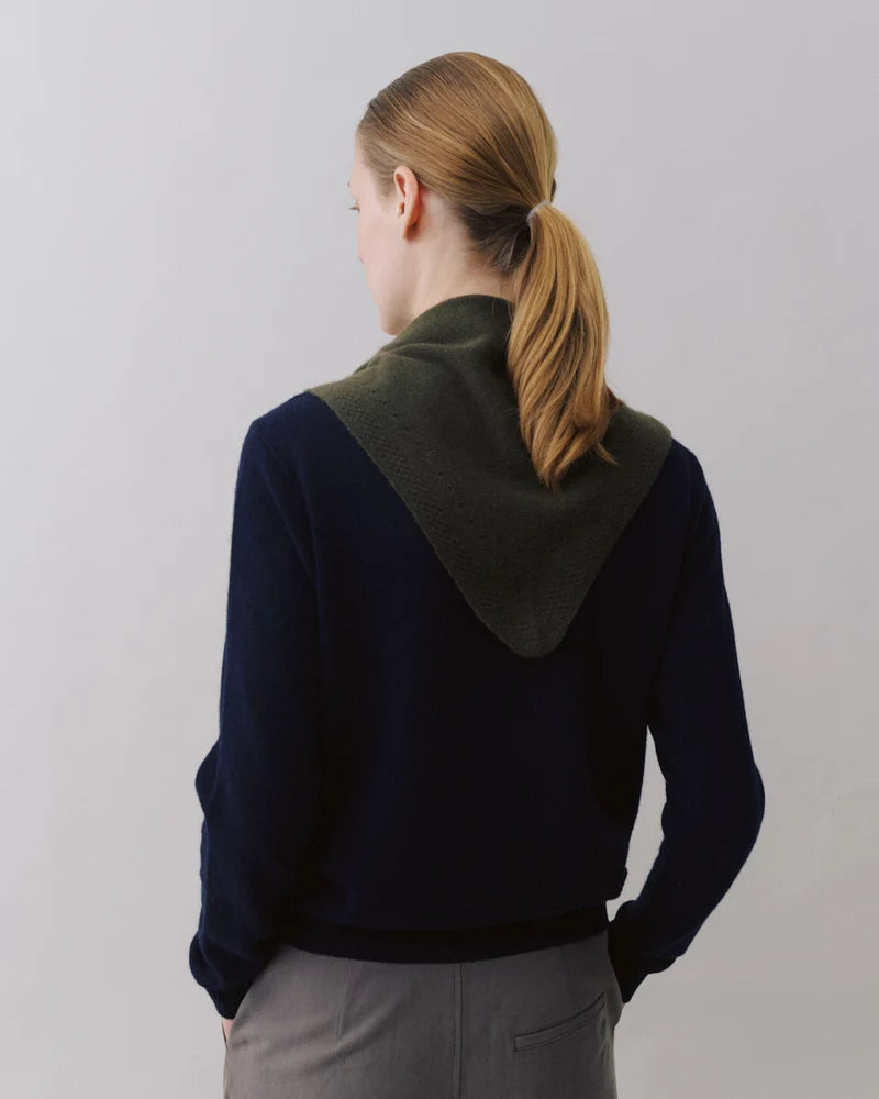 Beta Studios Andrea Triangle scarf Topiary Green