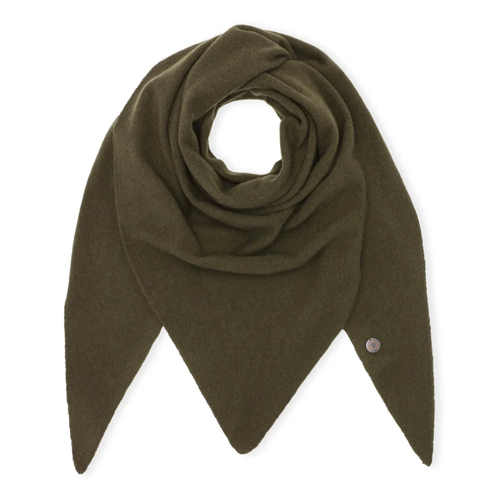 Beta Studios Andrea Triangle scarf Topiary Green