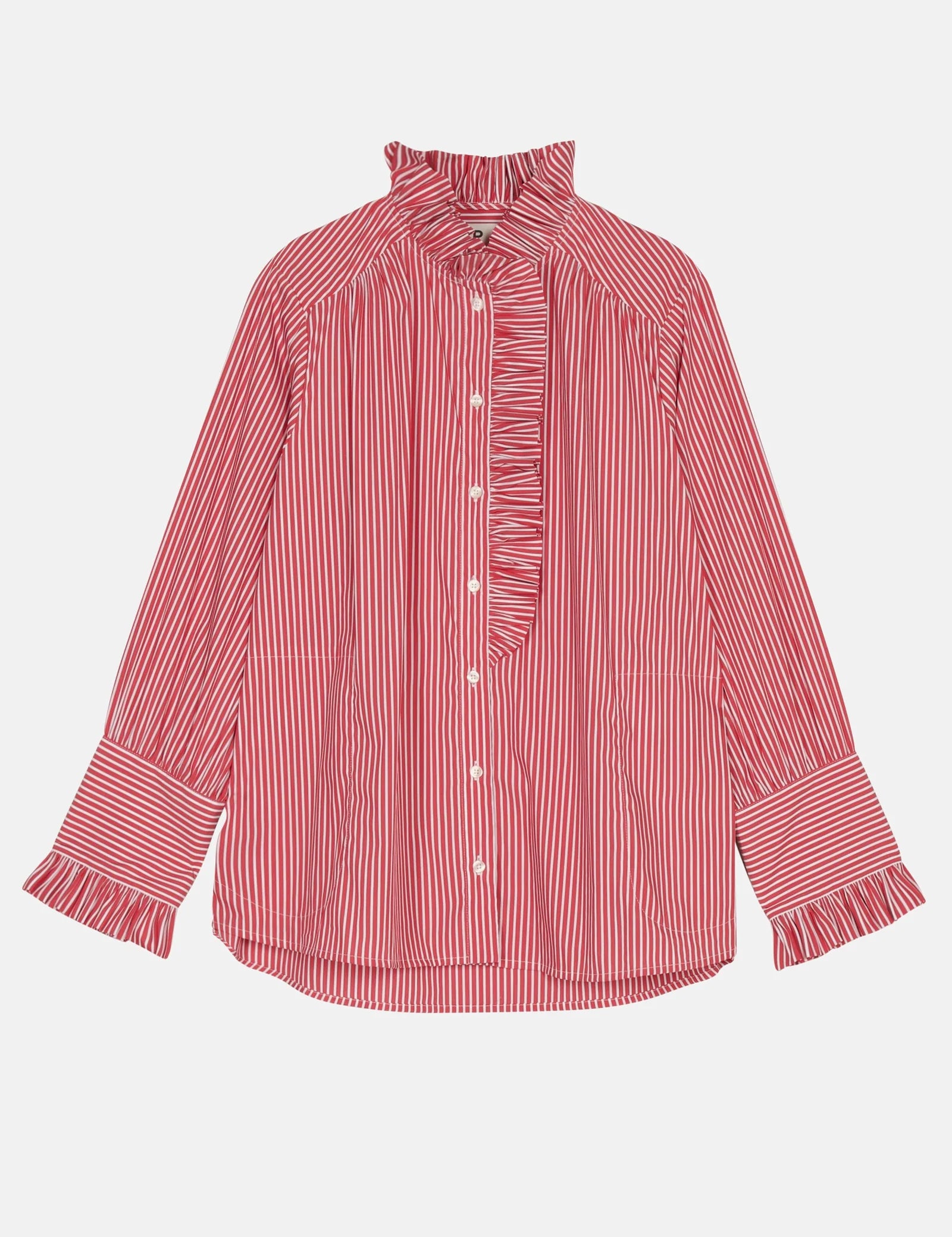 APOF Annemone blouse Red white stripe