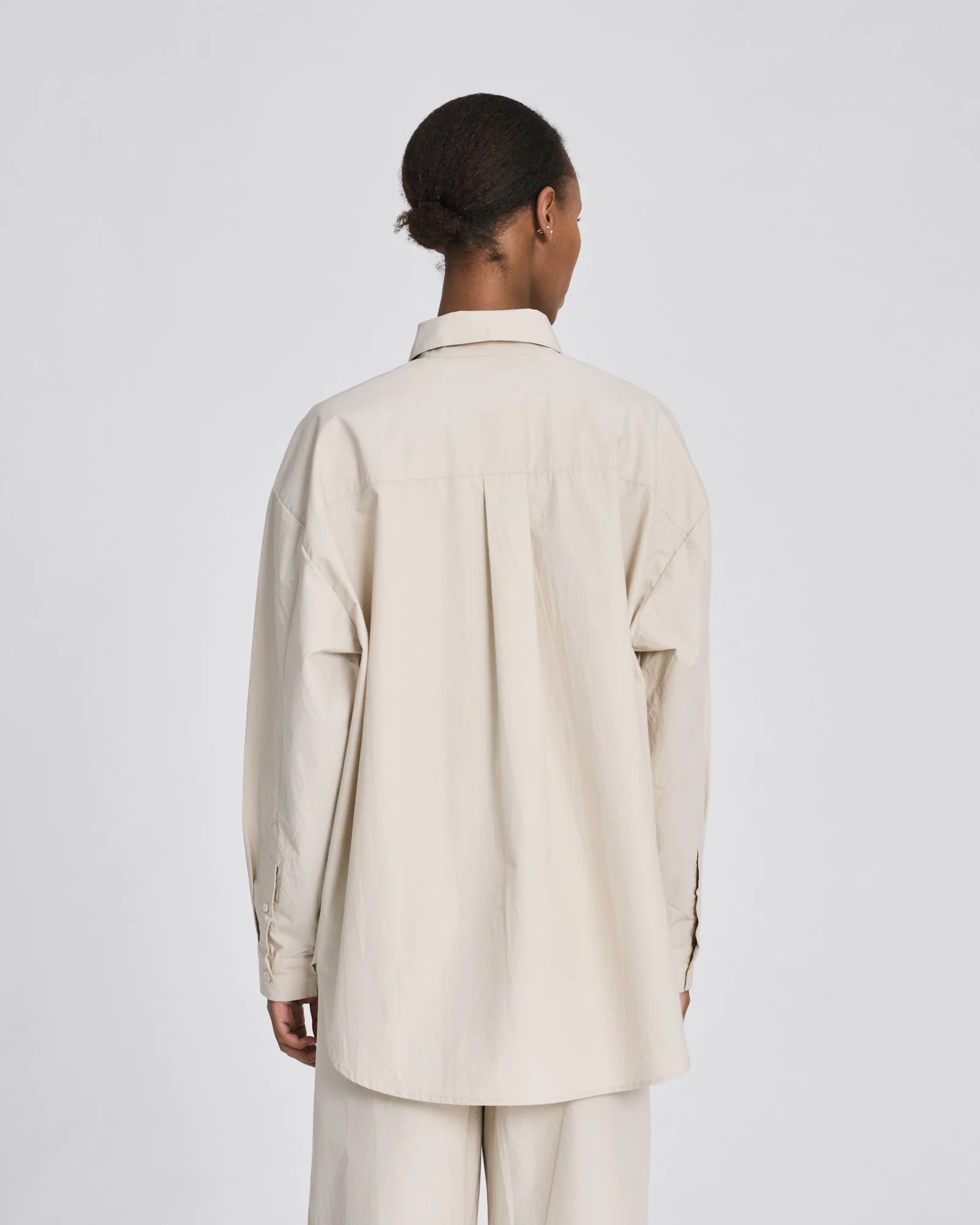 Gai+Lisva Astrid LS poplin shirt Ancient grey