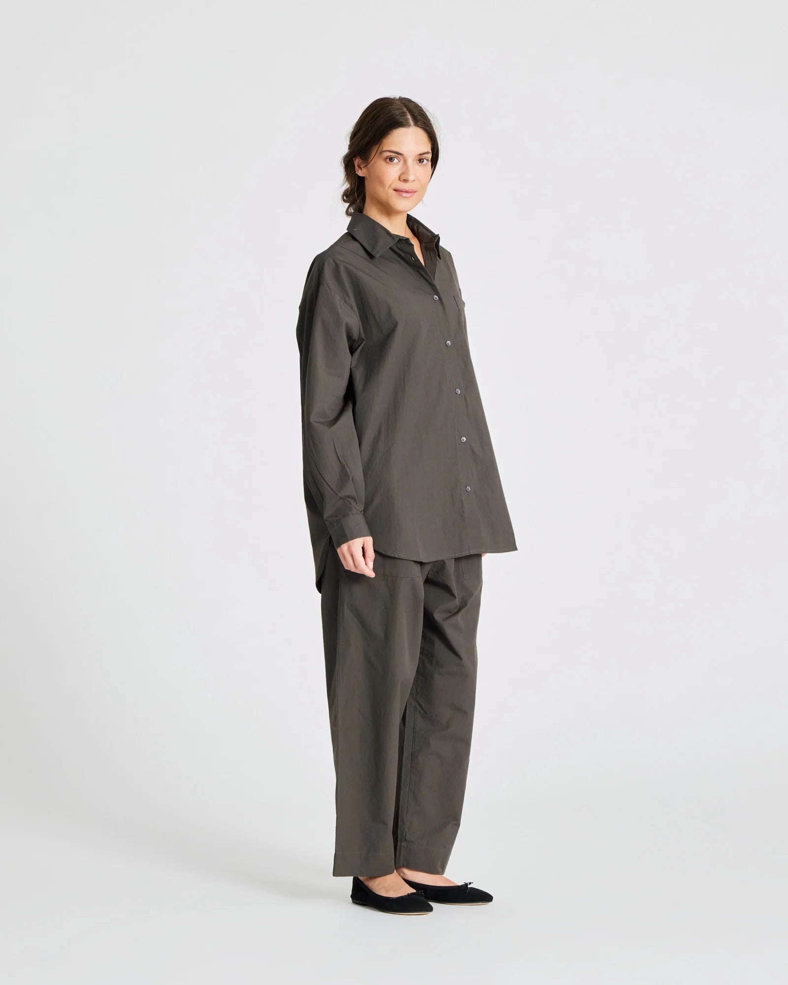 Gai+Lisva Astrid LS shirt poplin Beluga