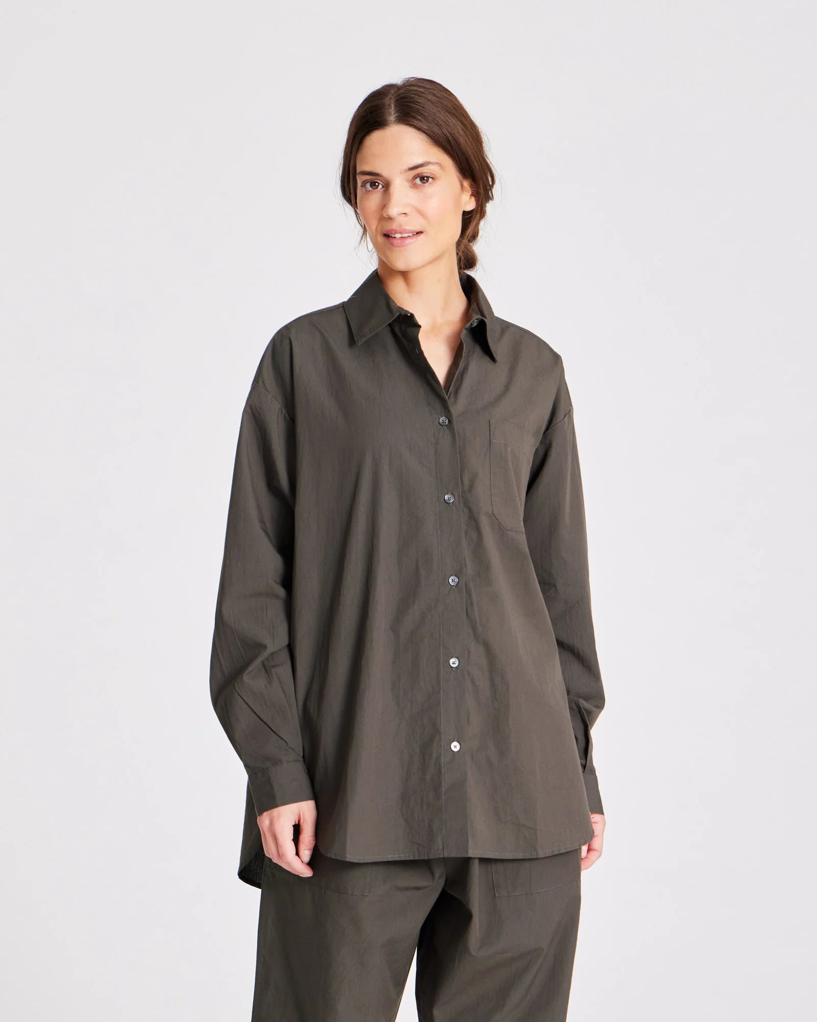 Gai+Lisva Astrid LS shirt poplin Beluga