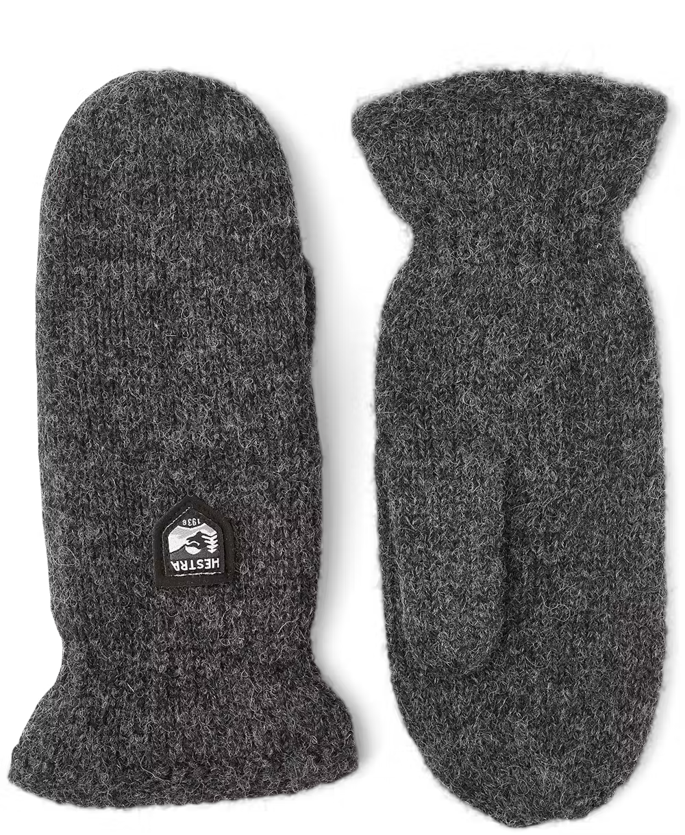 Hestra basic wool mitt charcoal