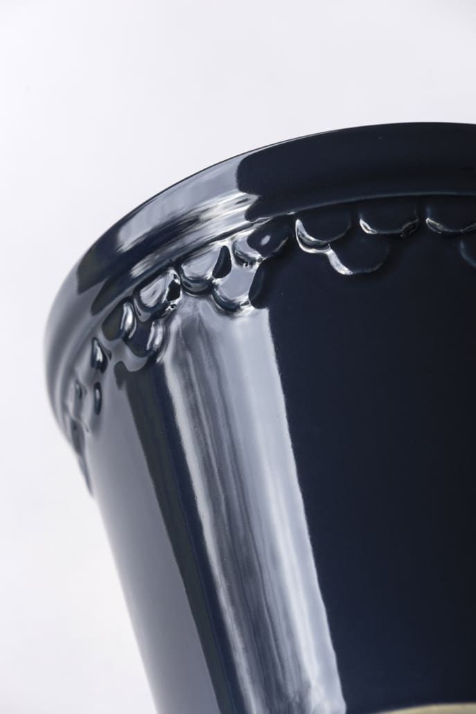 Bergs Københavner glazed Sapphire blue 25 cm