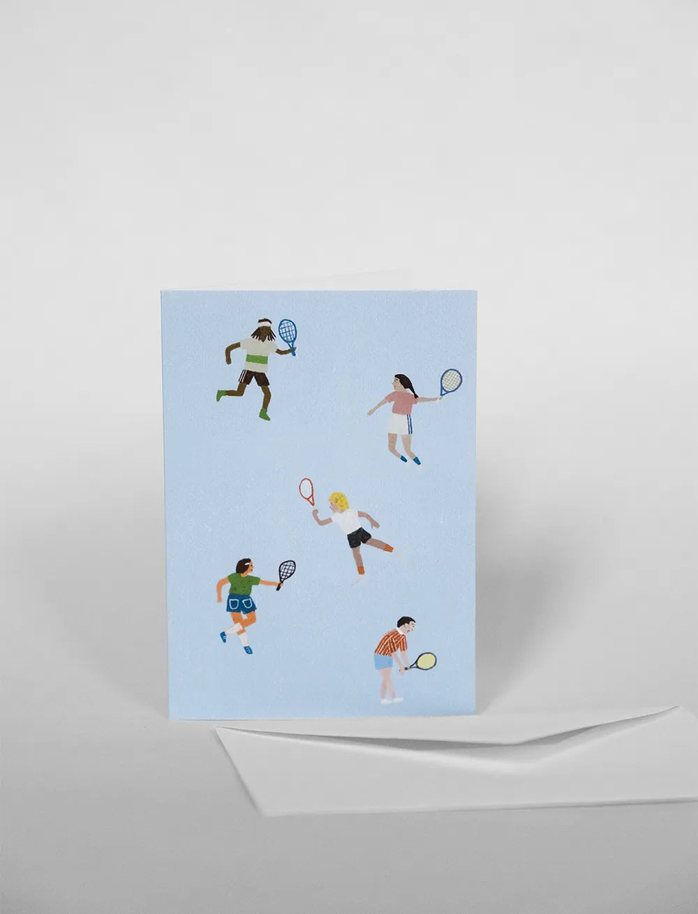 Kort m. tennis dob. m. kuvert