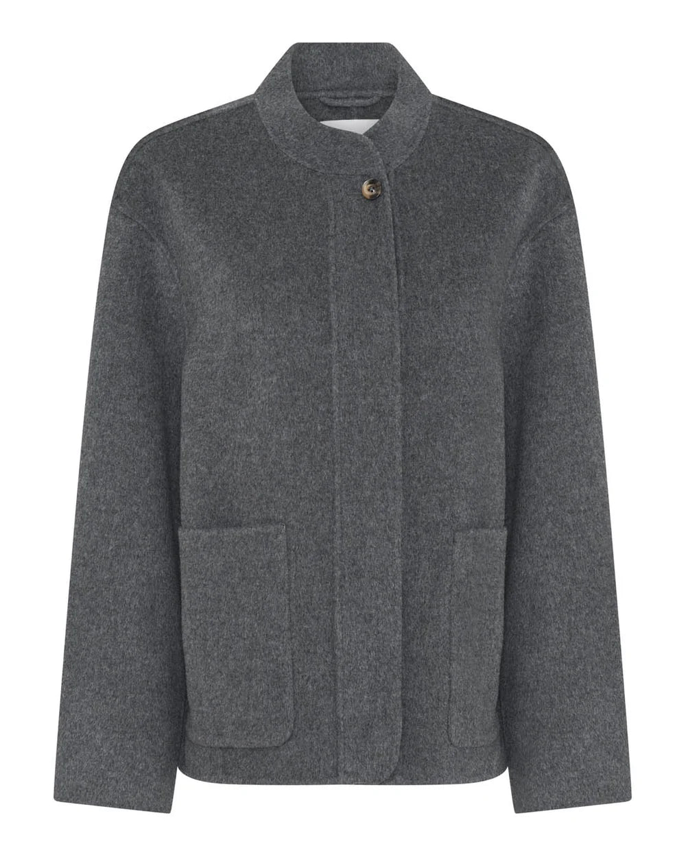 Frau Chicago pure wool jacket Dark grey melange