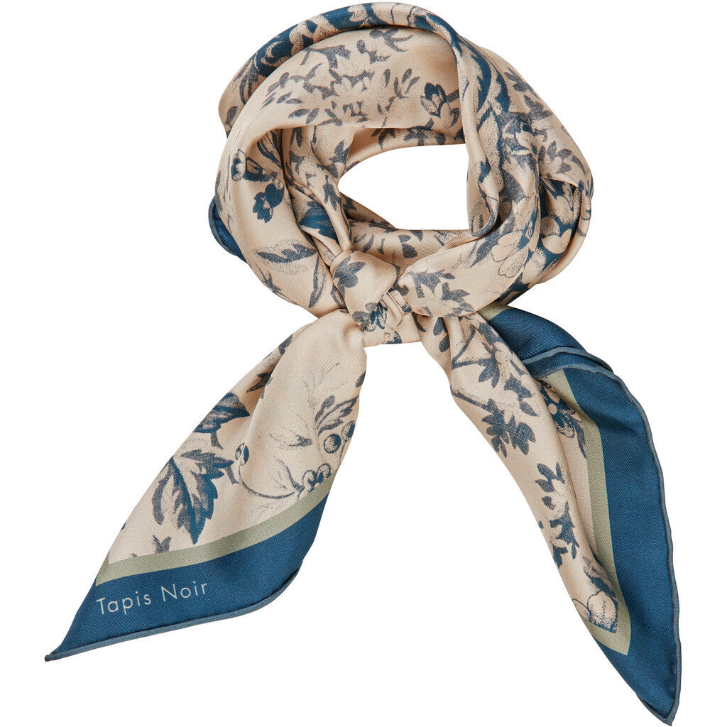 Tapis Noir classical Blue Toile scarf