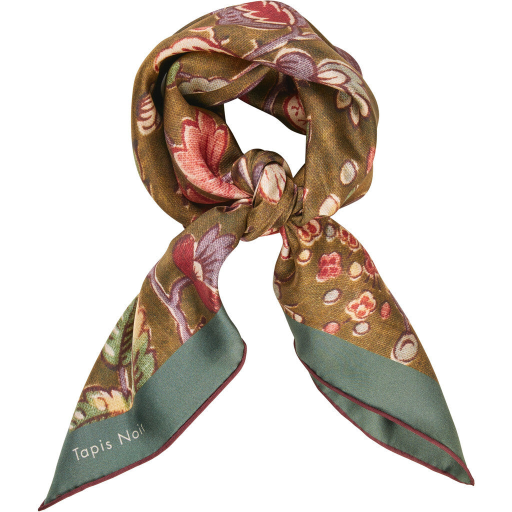 Tapis Noir classical Olive scarf